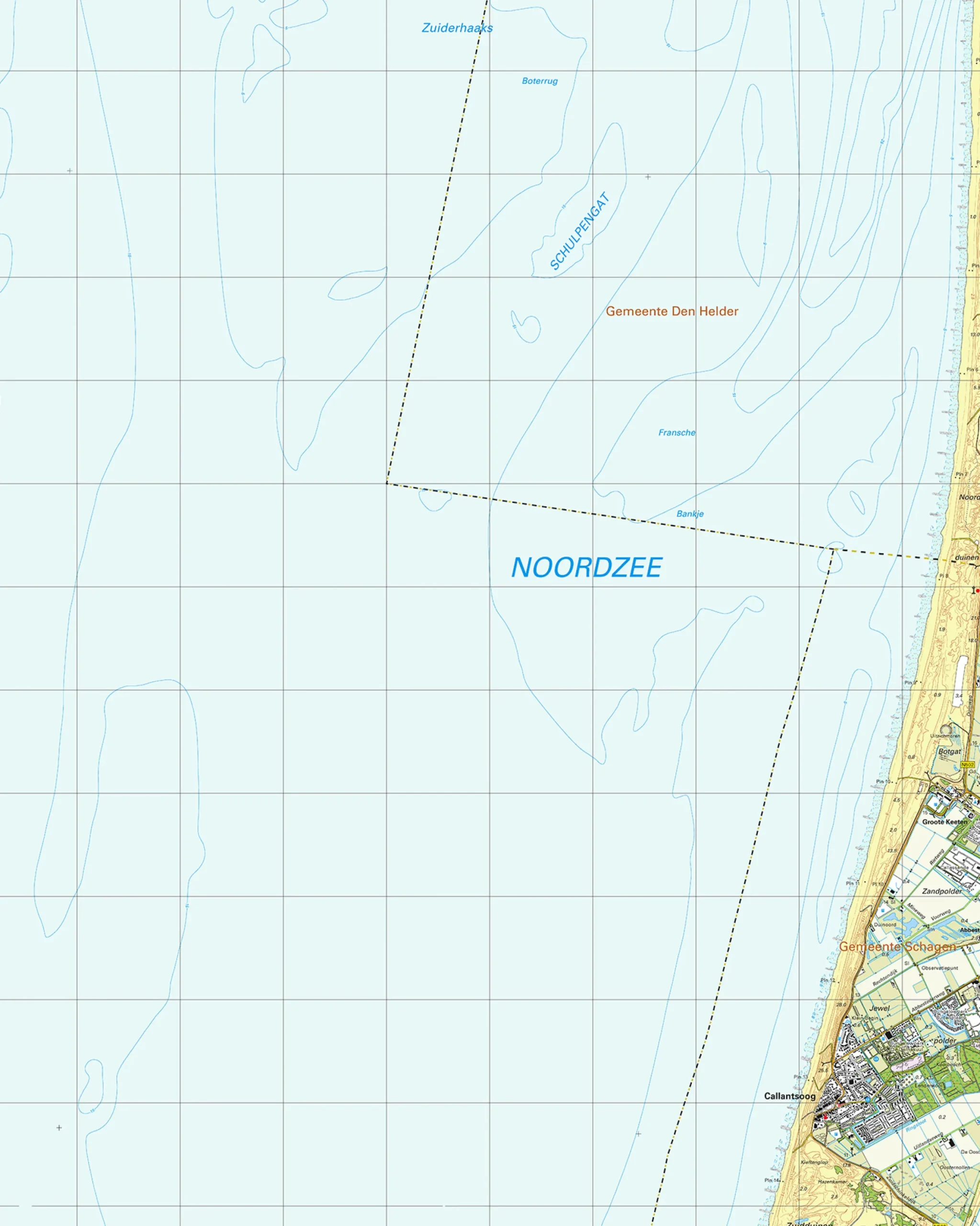 Topografische Kaart 14A Callantsoog