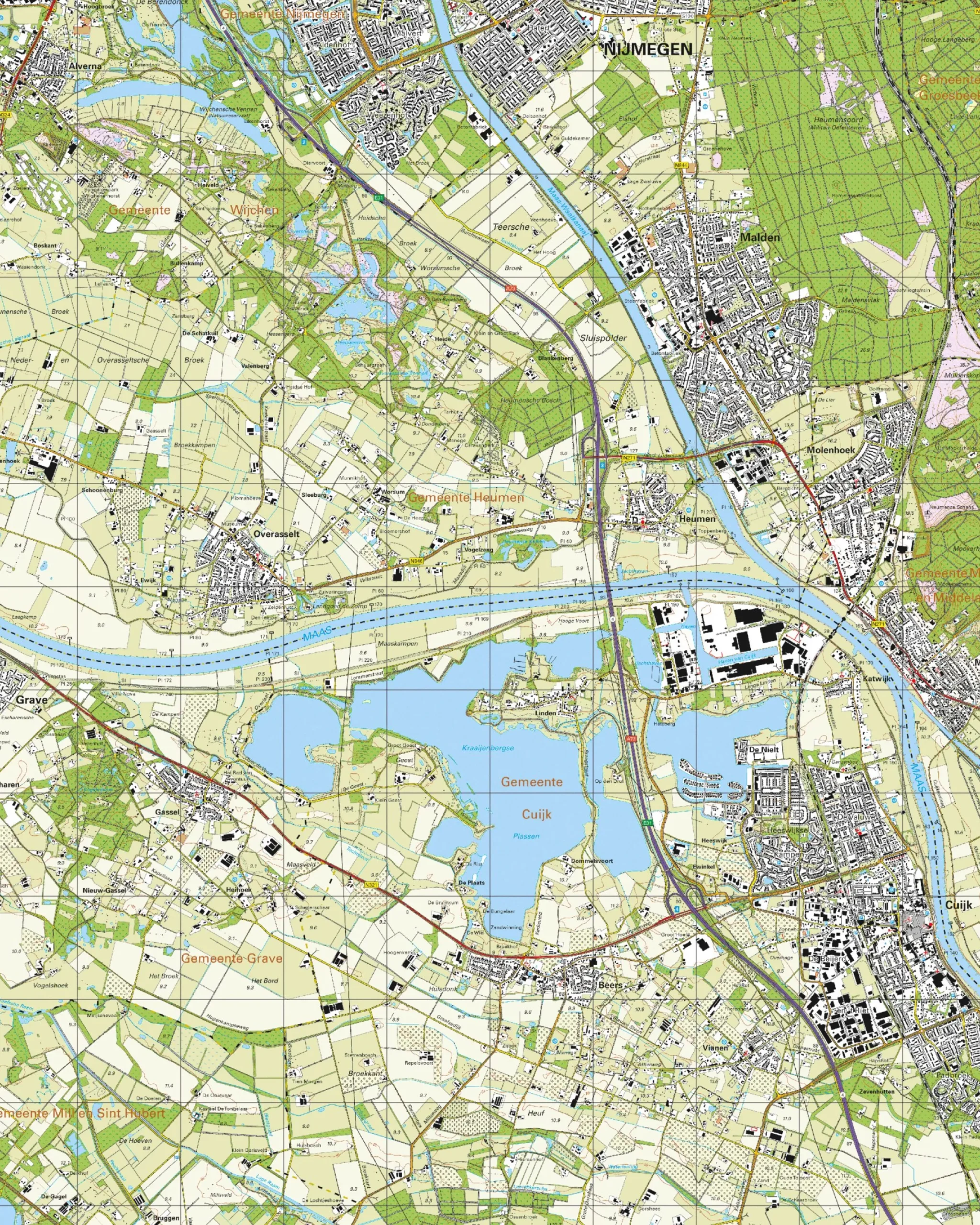 Topografische Kaart 46A Cuijk