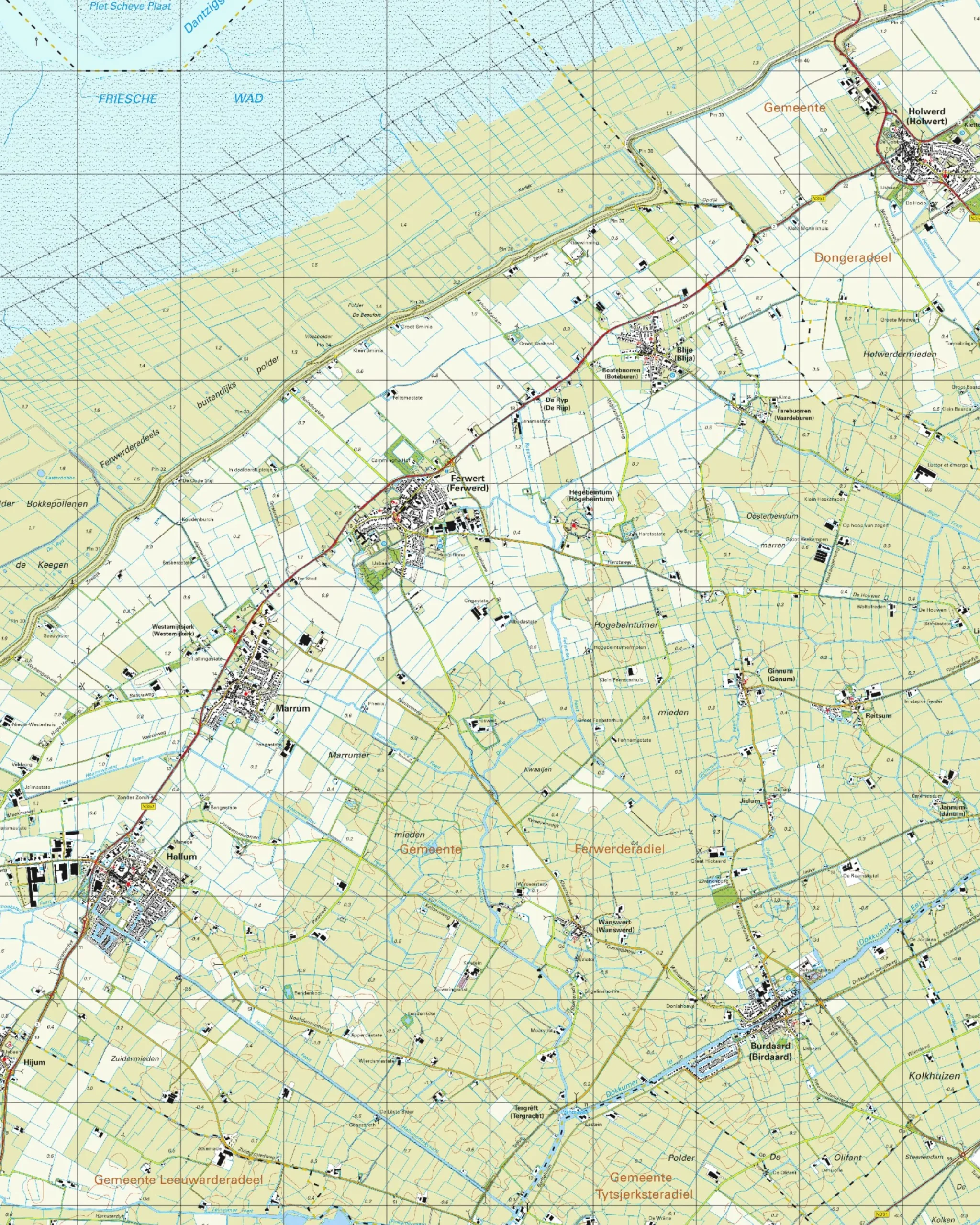 Topografische Kaart 6A Ferwert