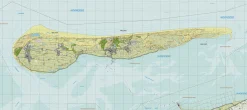 Topografische kaart Ameland (wandkaart)
