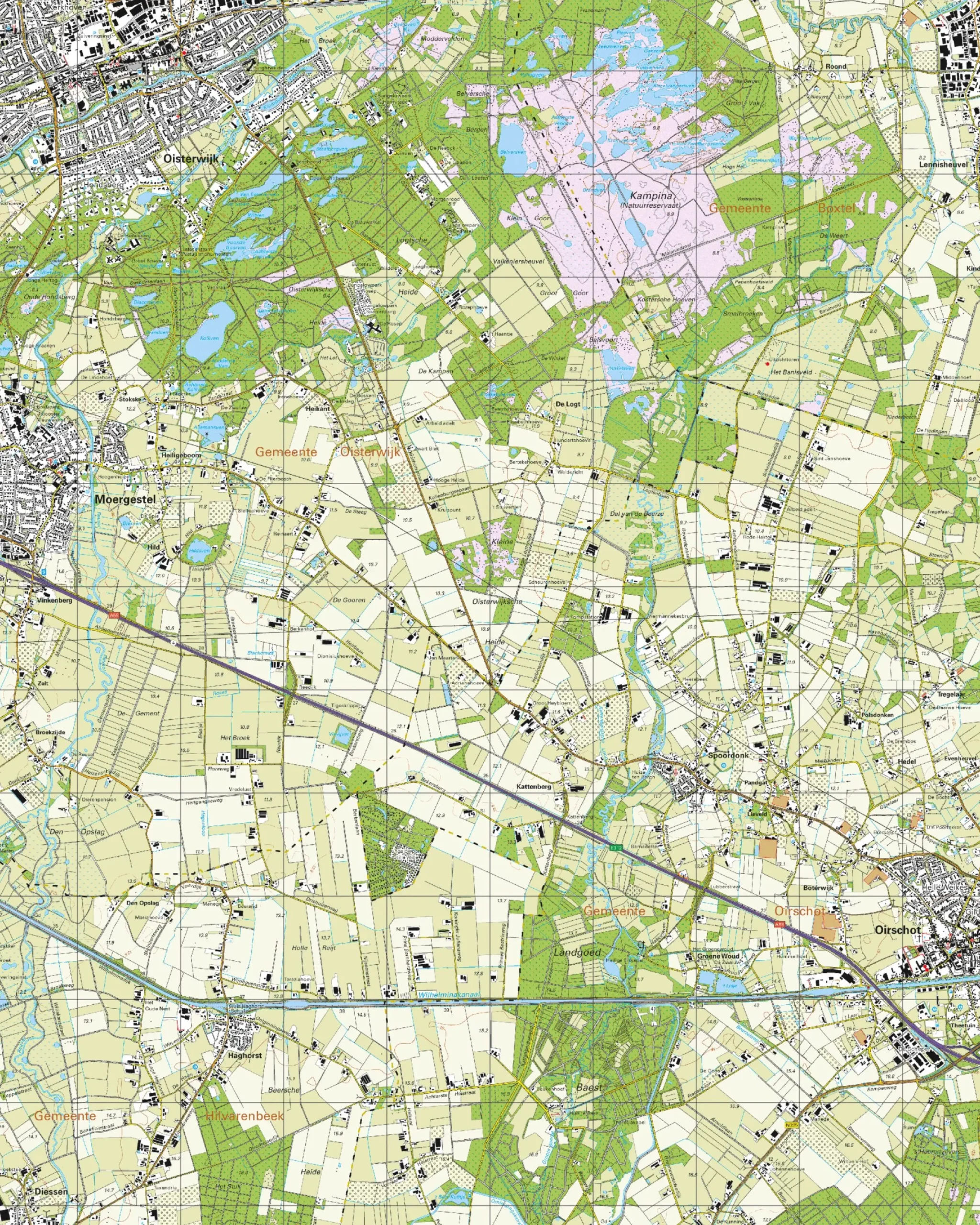 Topografische Kaart 51A Oisterwijk