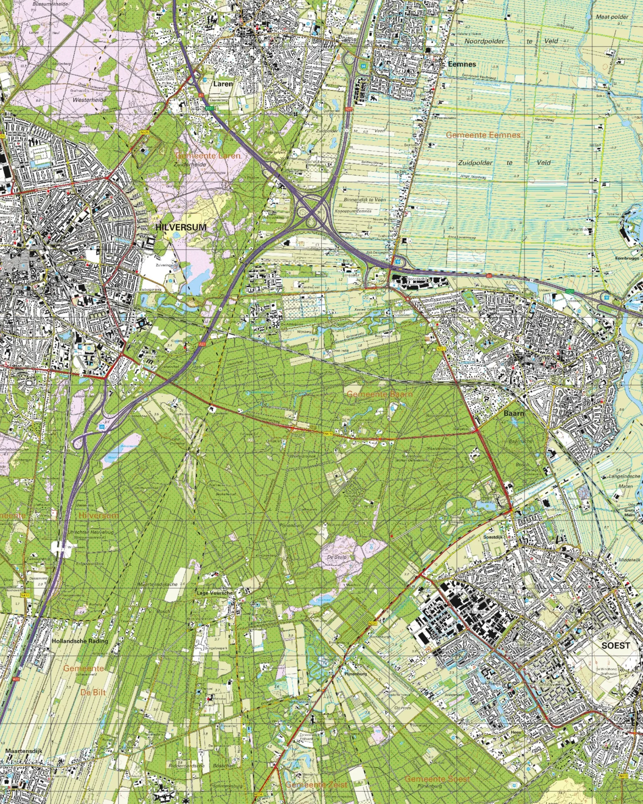 Topografische Kaart 32A Soestdijk