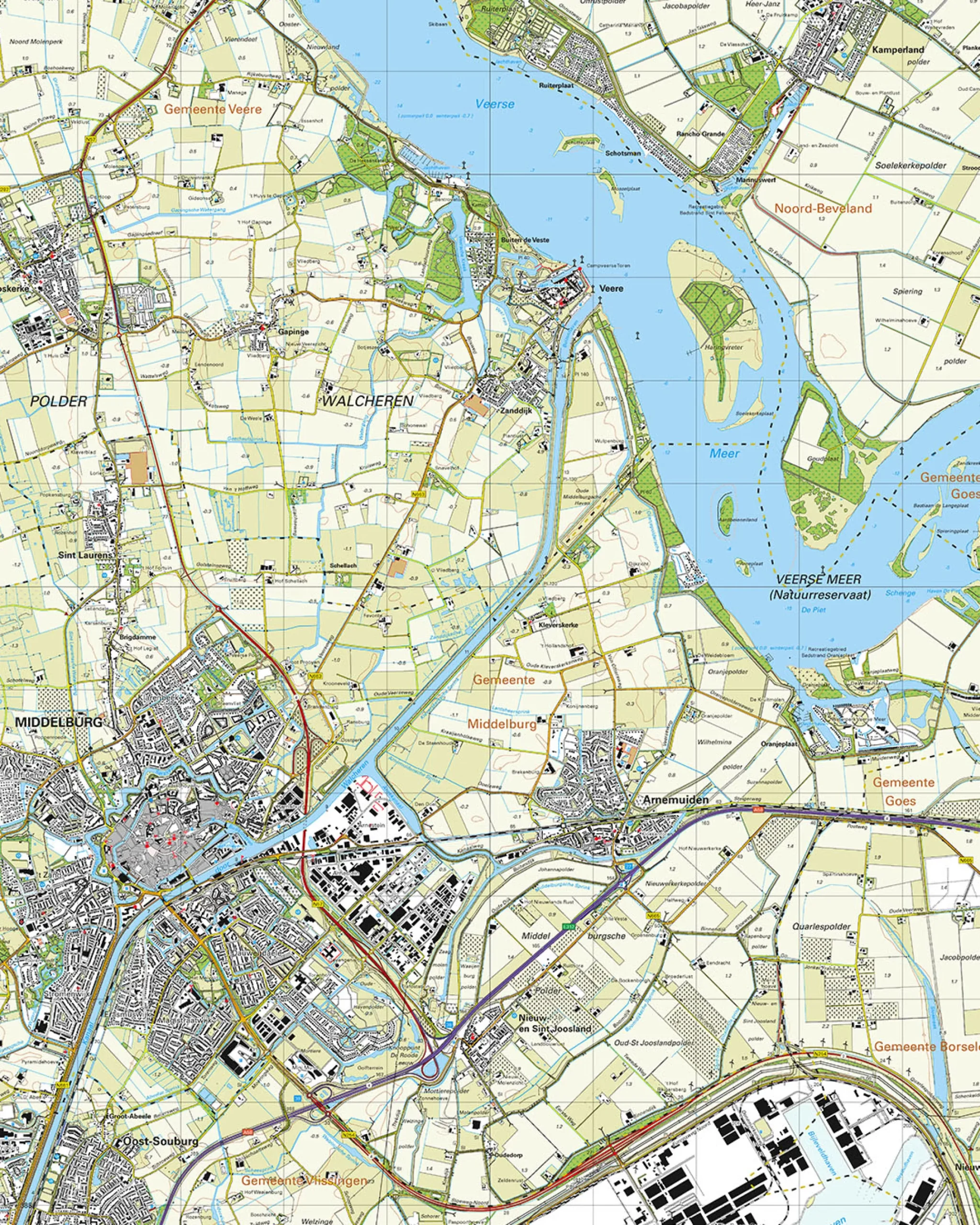 Topografische Kaart 48B Middelburg