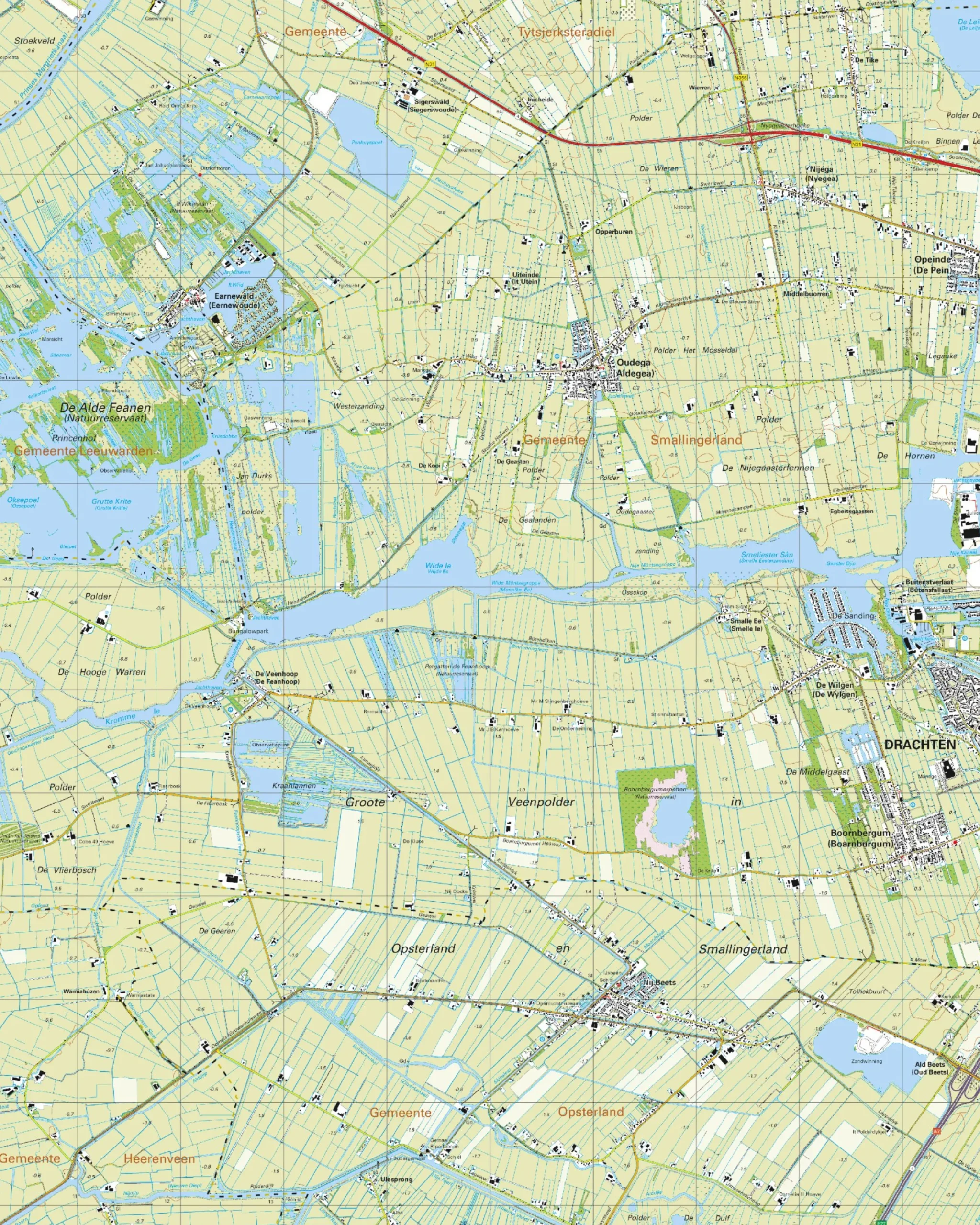 Topografische Kaart 11B Nij Beets