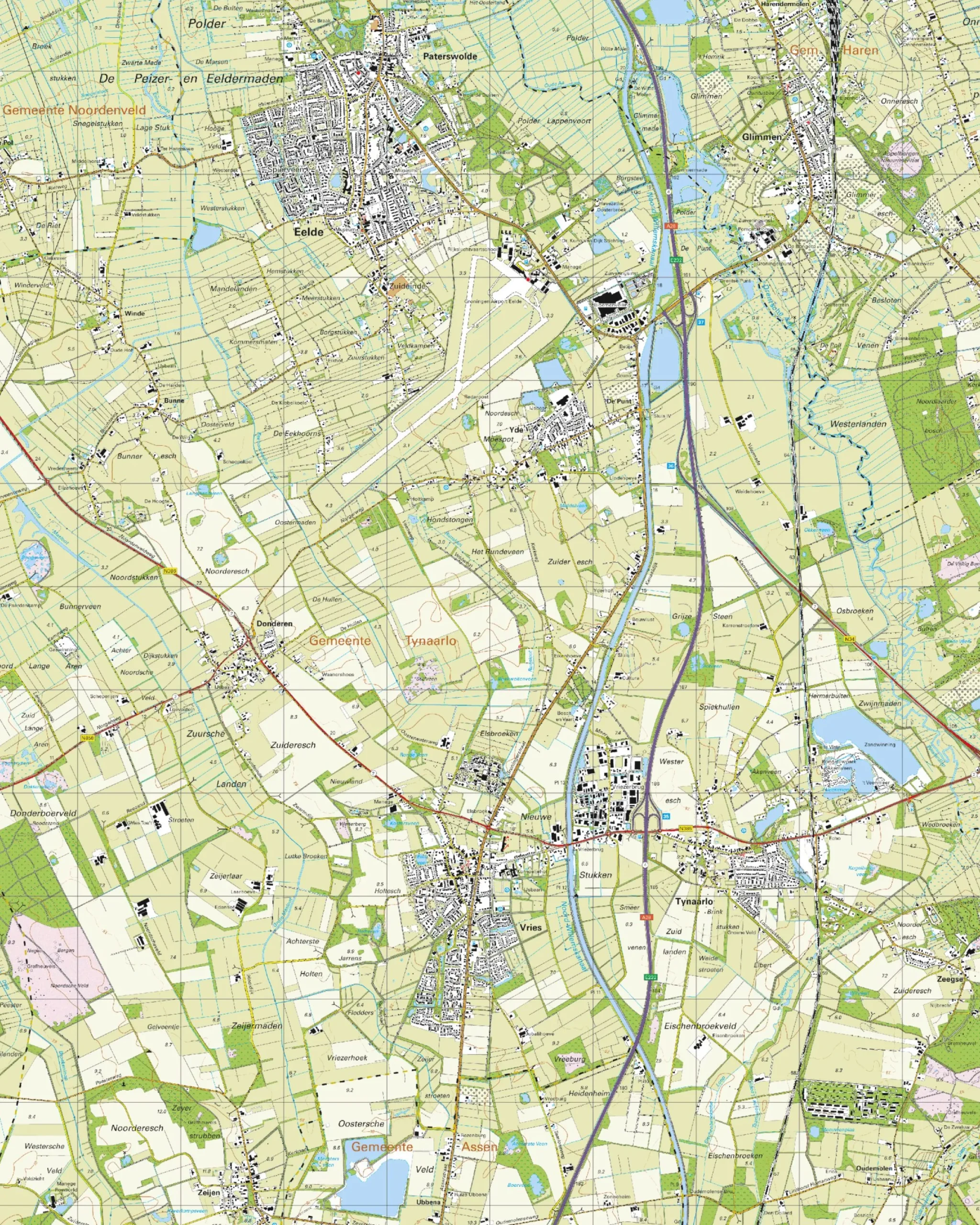 Topografische Kaart 12B Vries