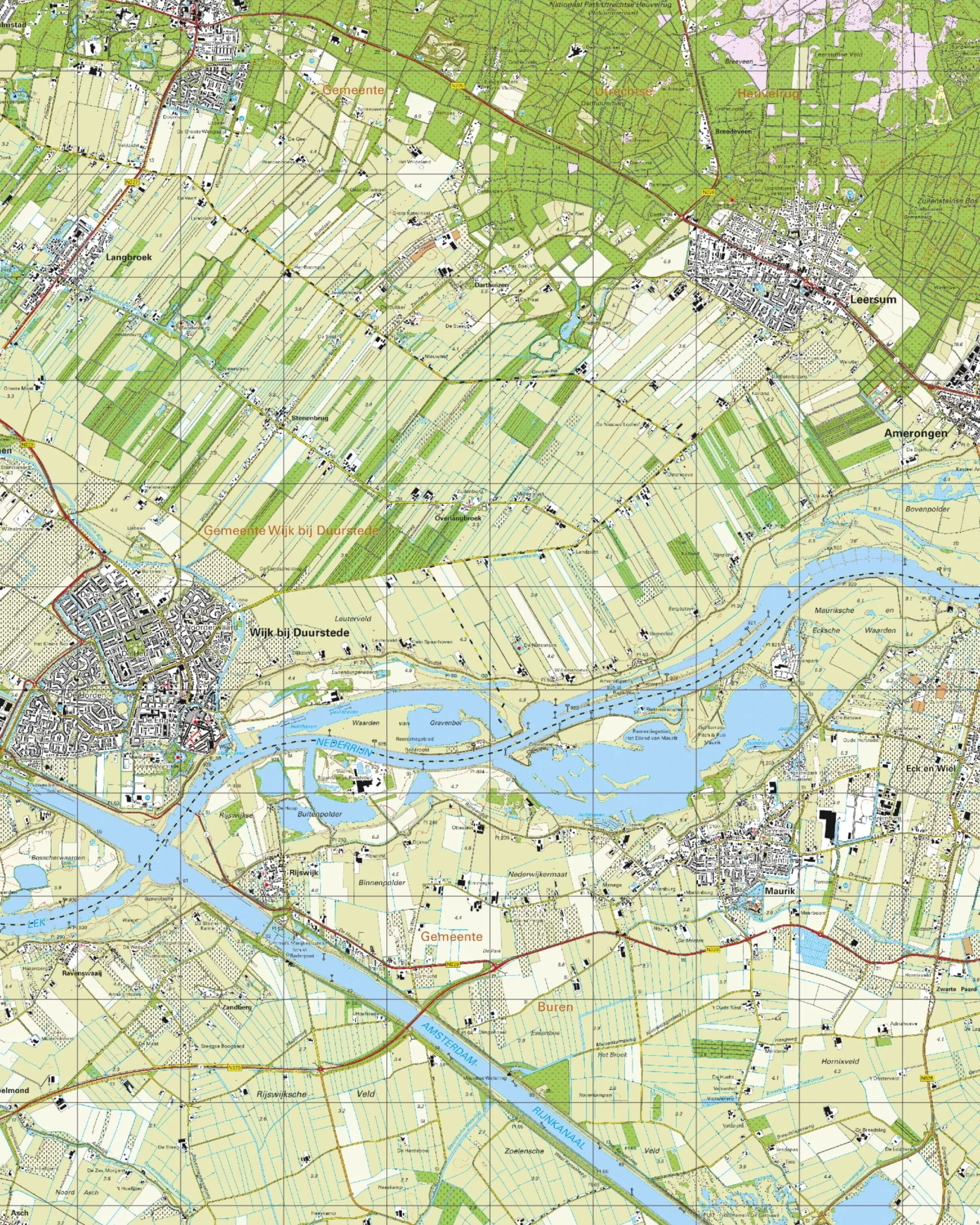 Topografische Kaart 39B Wijk bij Duurstede