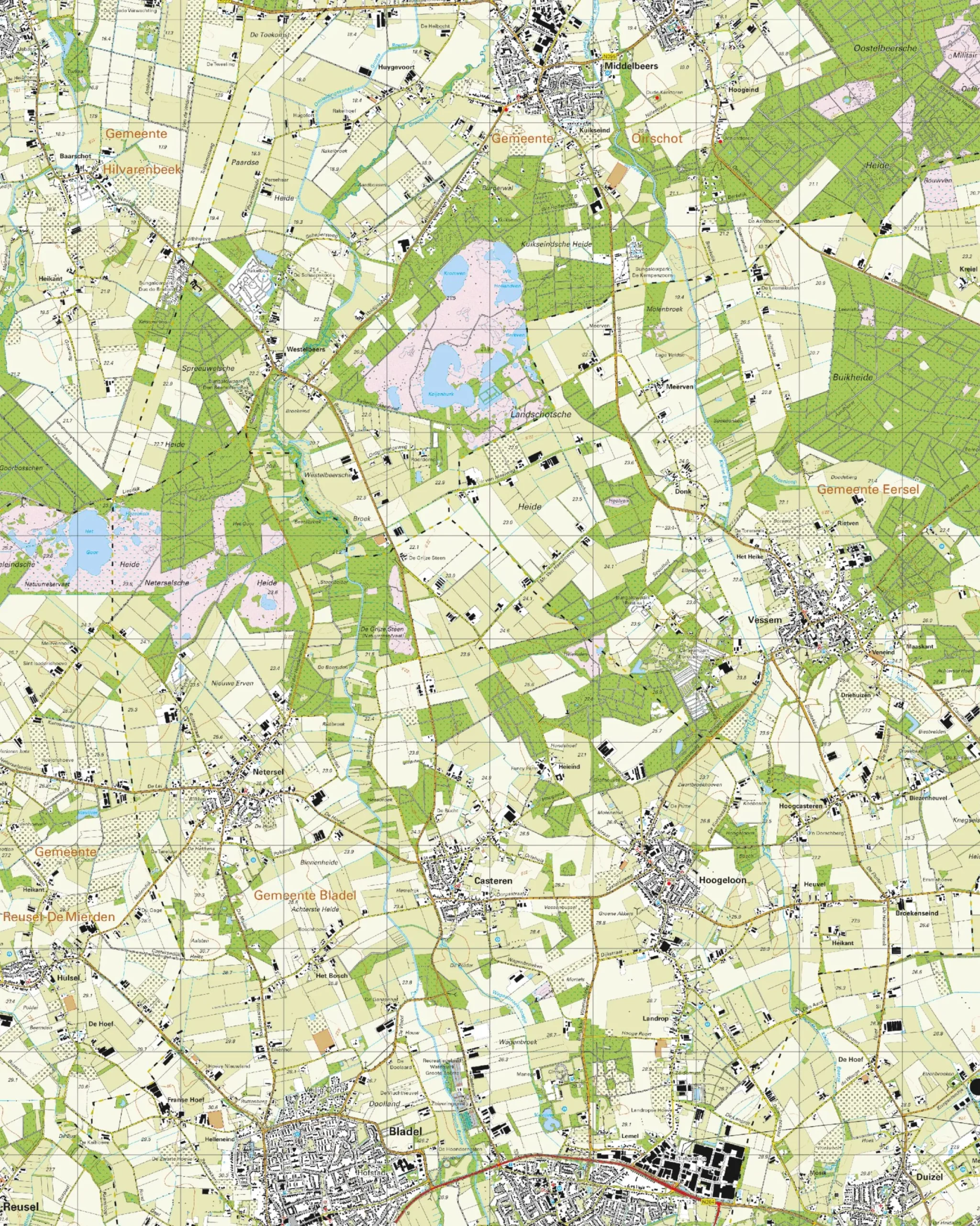 Topografische Kaart 51C Hoogeloon