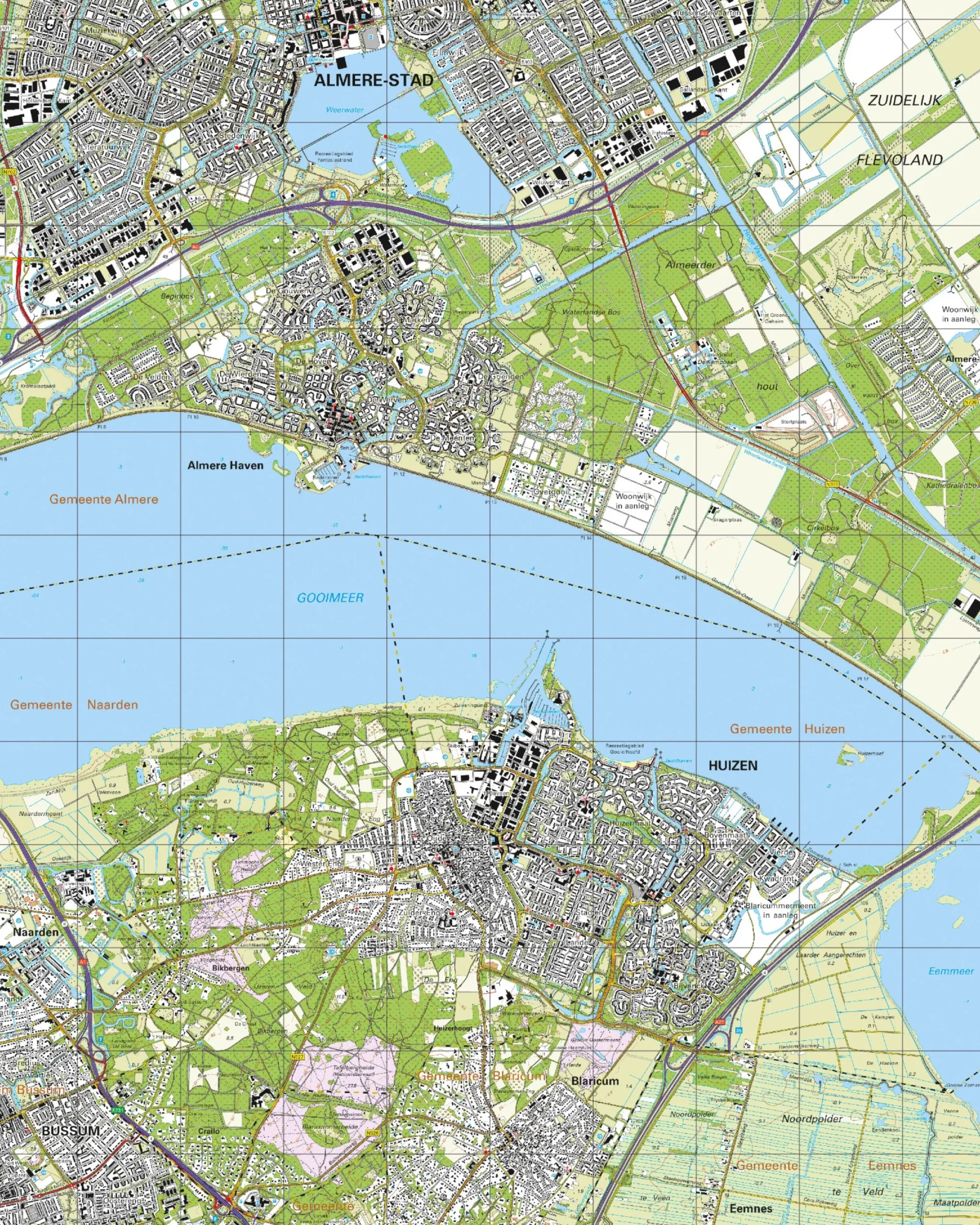 Topografische Kaart 26C Huizen