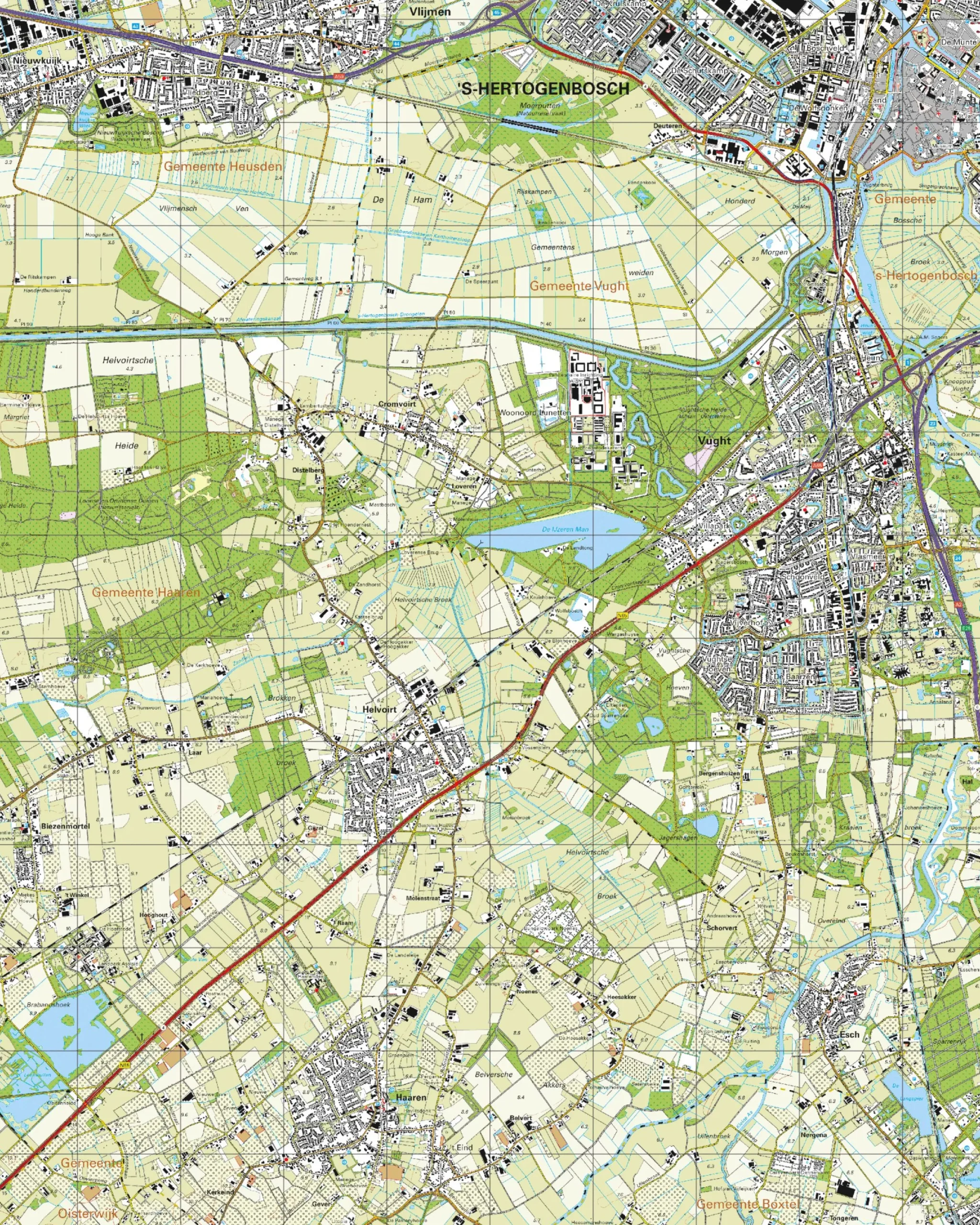 Topografische Kaart 45C ‘s-Hertogenbosch