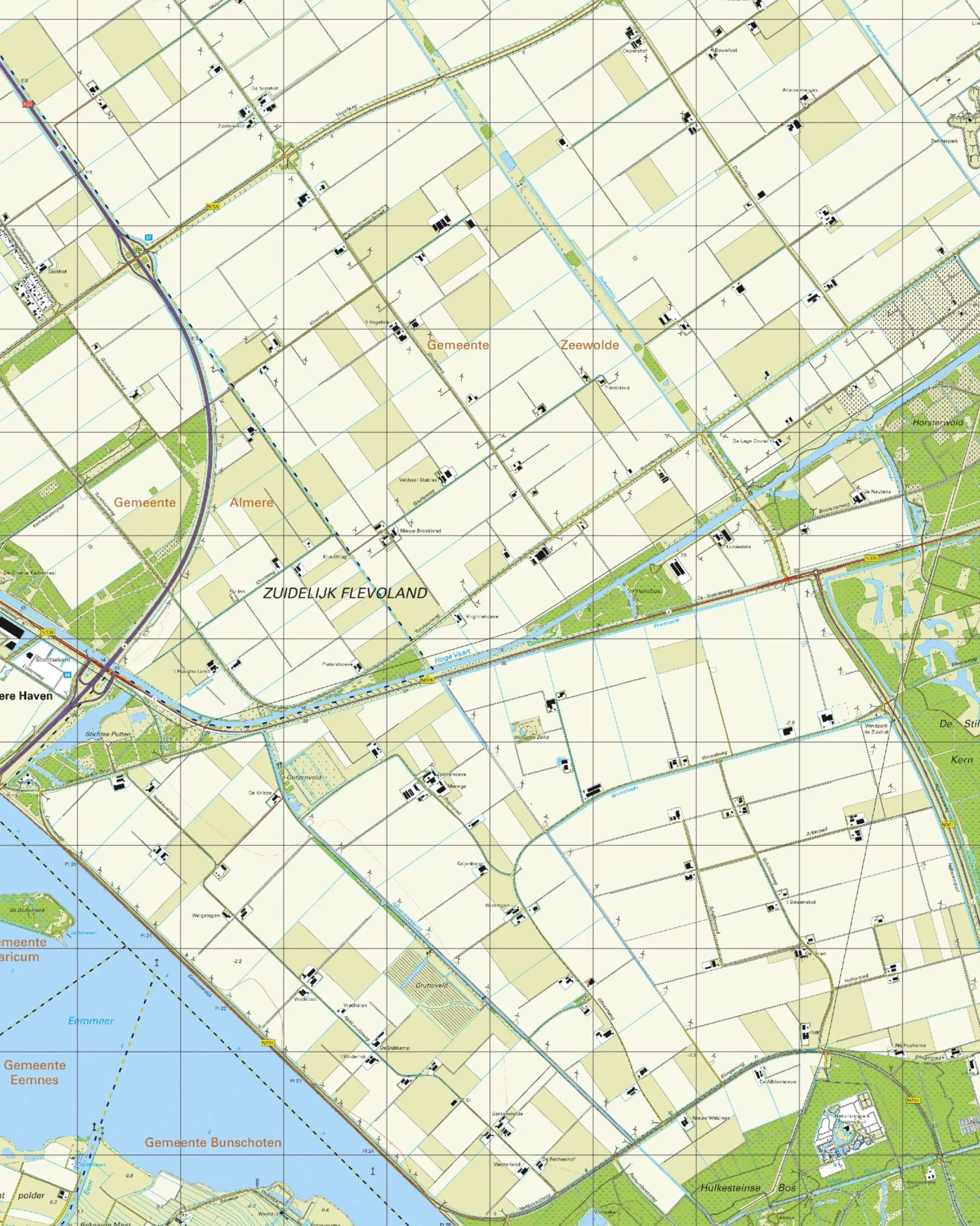 Topografische Kaart 26D Flevoland-Zuid