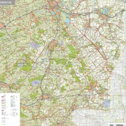 Topografische kaart Drenthe 1:100.000 – 1476