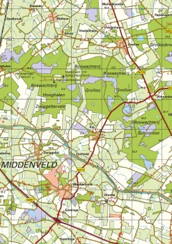 Topografische kaart Drenthe 1:100.000 – 1476