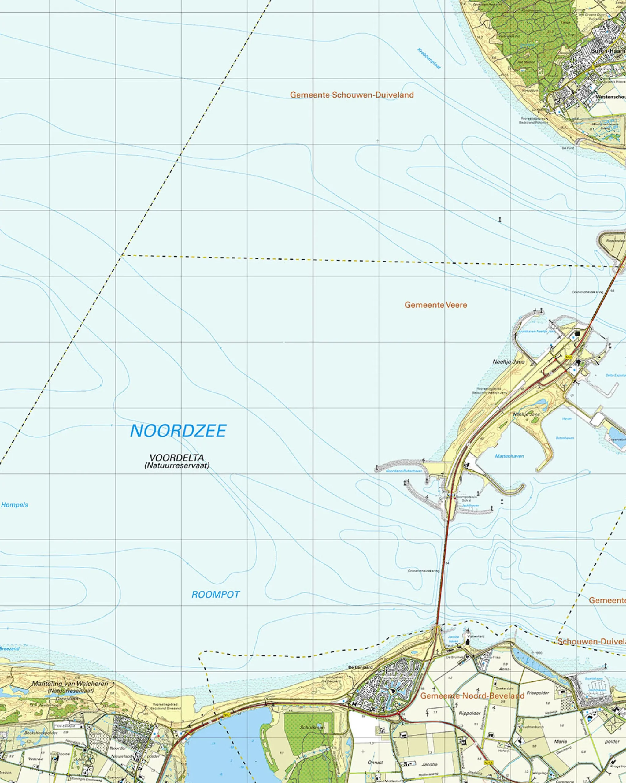 Topografische Kaart 42D Vrouwenpolder