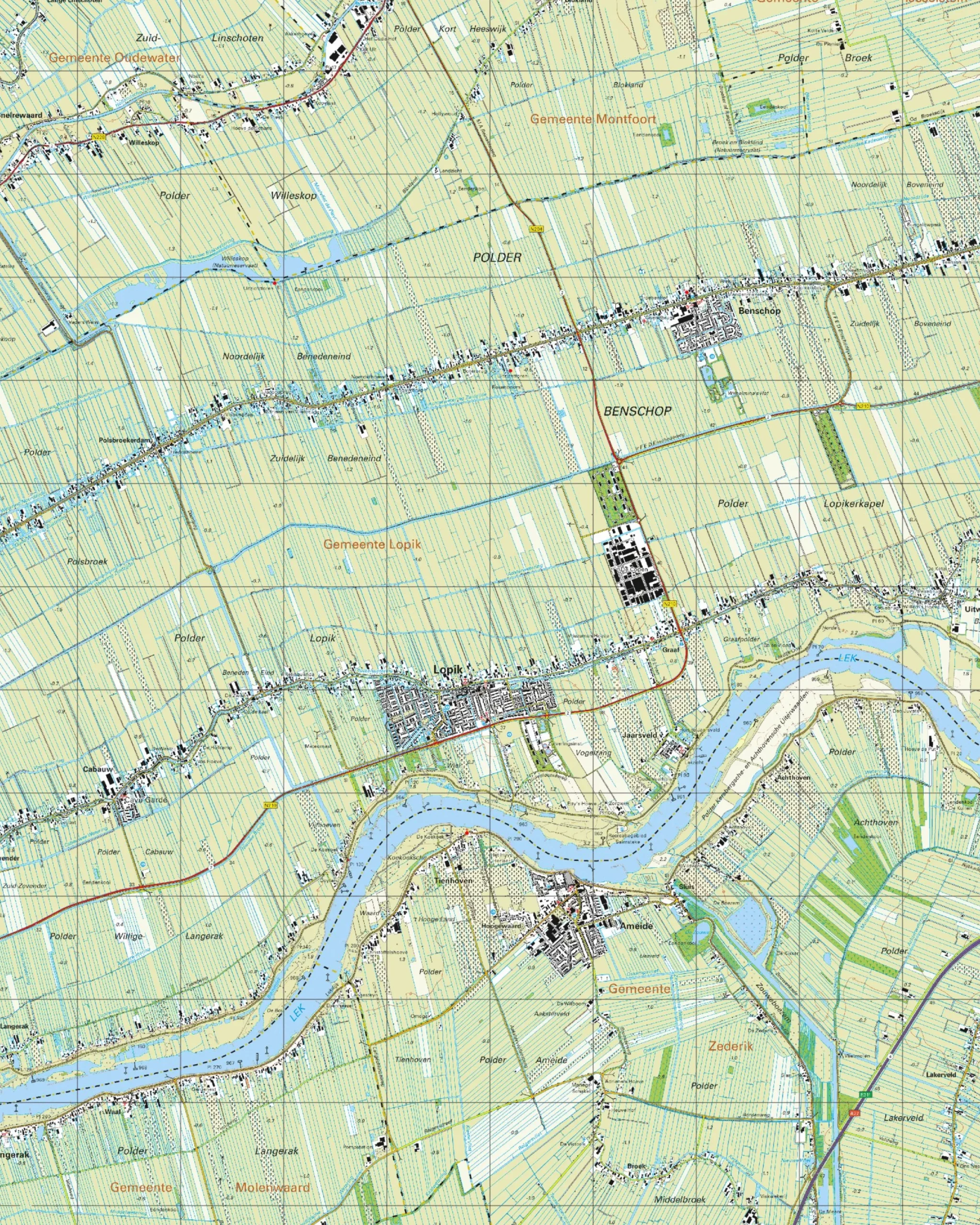 Topografische Kaart 38E Ameide