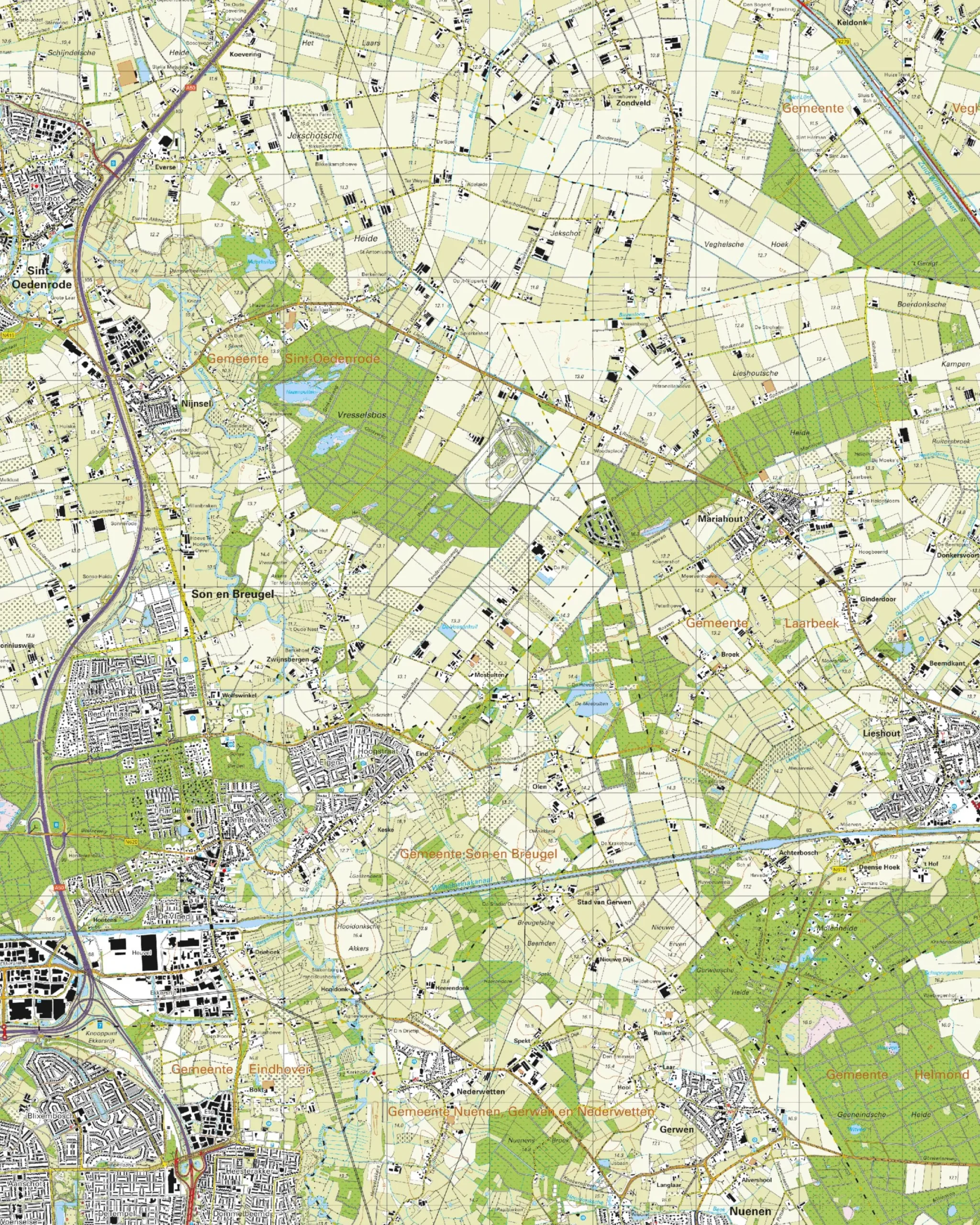 Topografische Kaart 51E Son