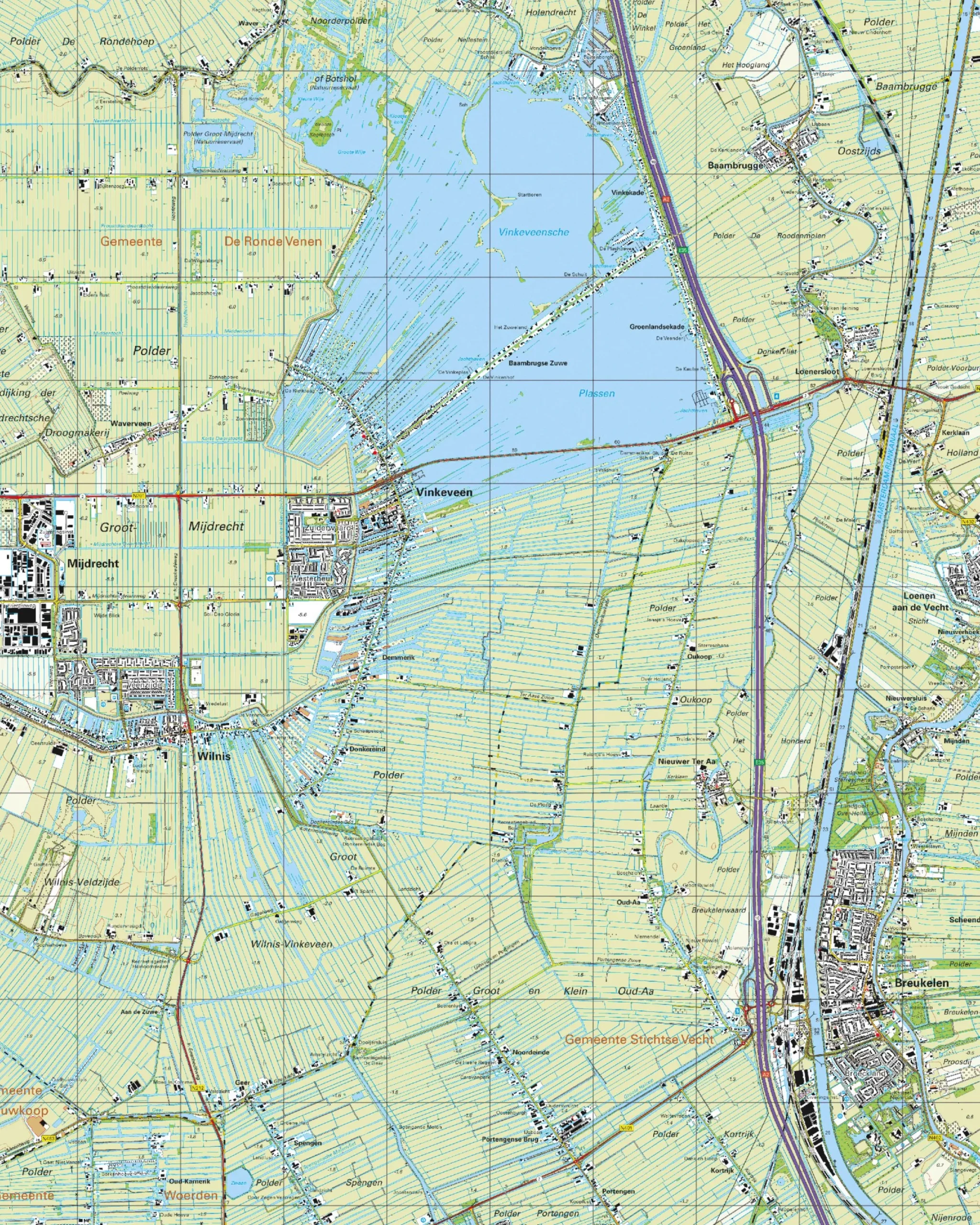 Topografische Kaart 31E Vinkeveen