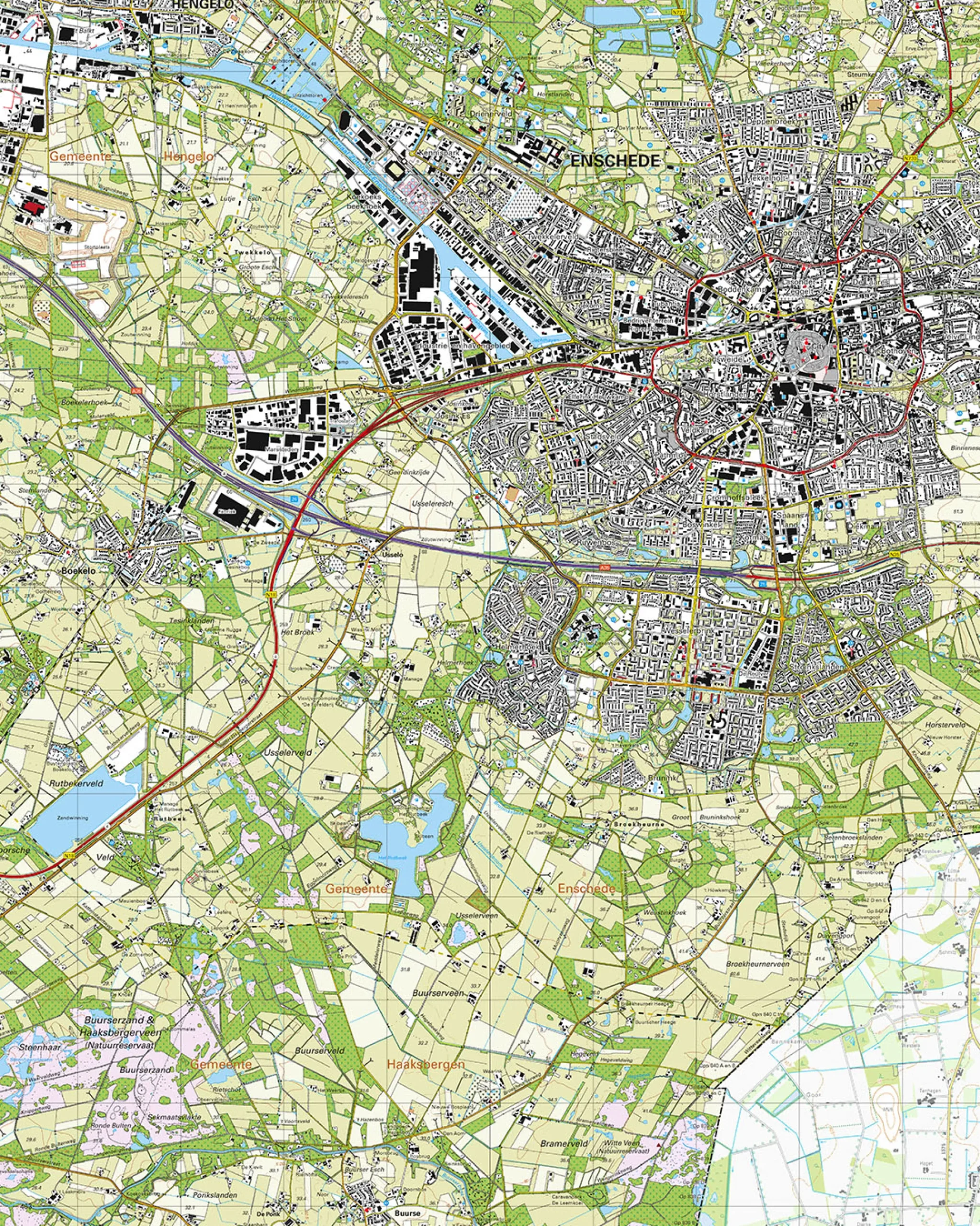 Topografische Kaart 34F Enschede