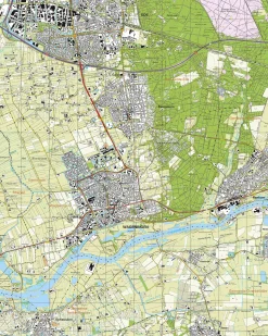Topografische Kaart 39F Wageningen