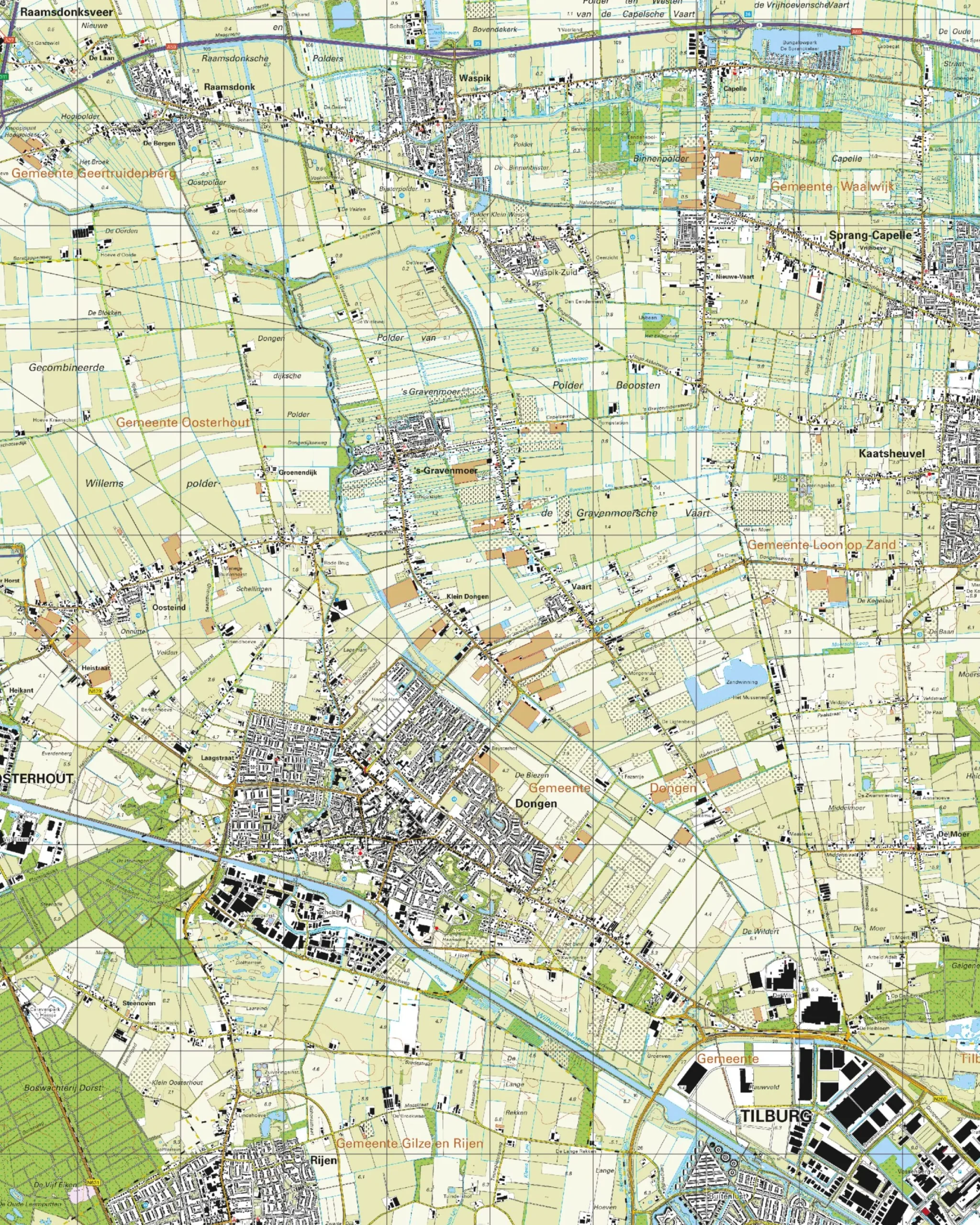 Topografische Kaart 44G Dongen