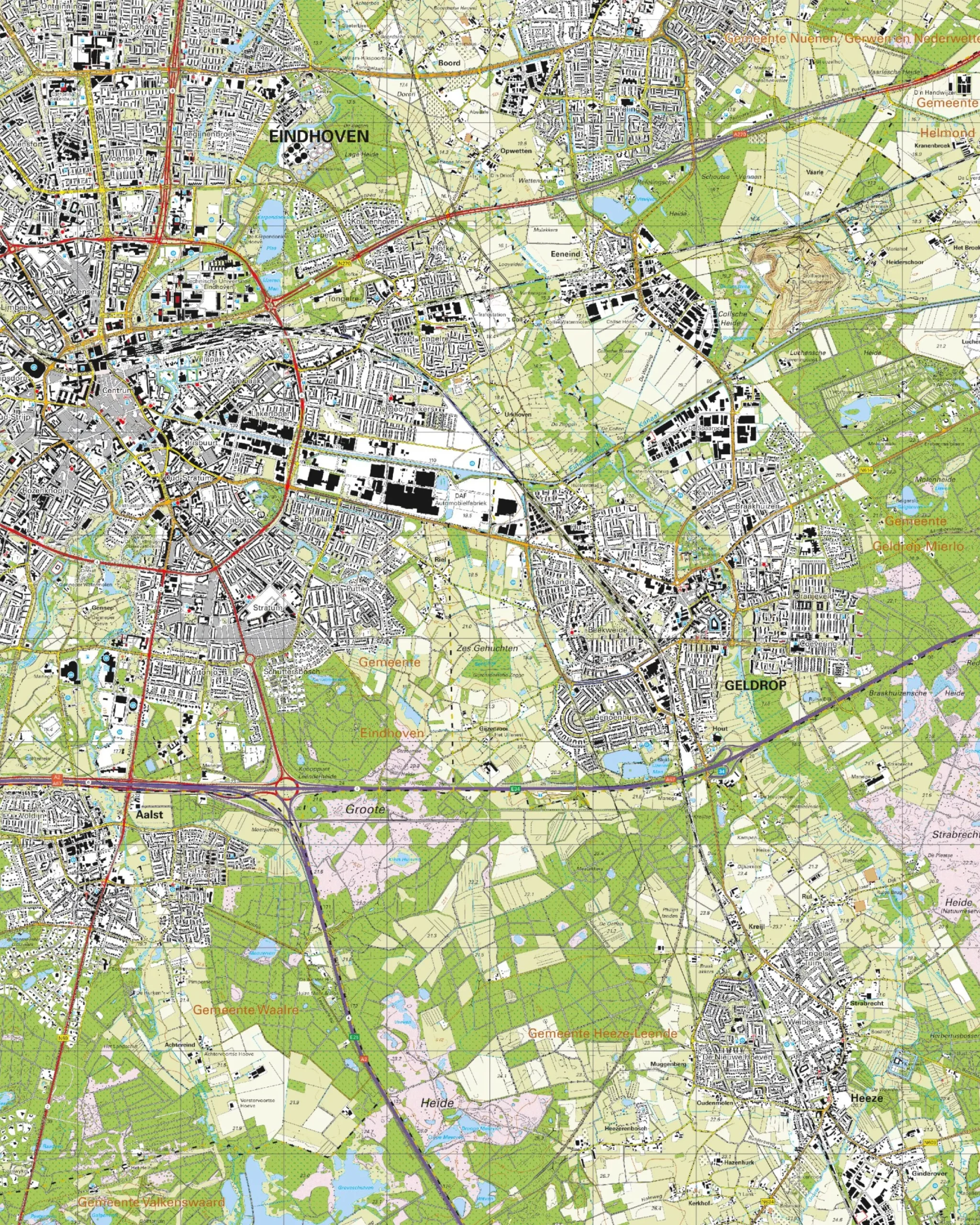 Topografische Kaart 51G Eindhoven