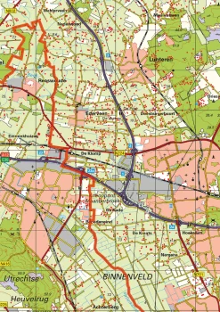 Topografische kaart Gelderland 1:100.000 – 1482