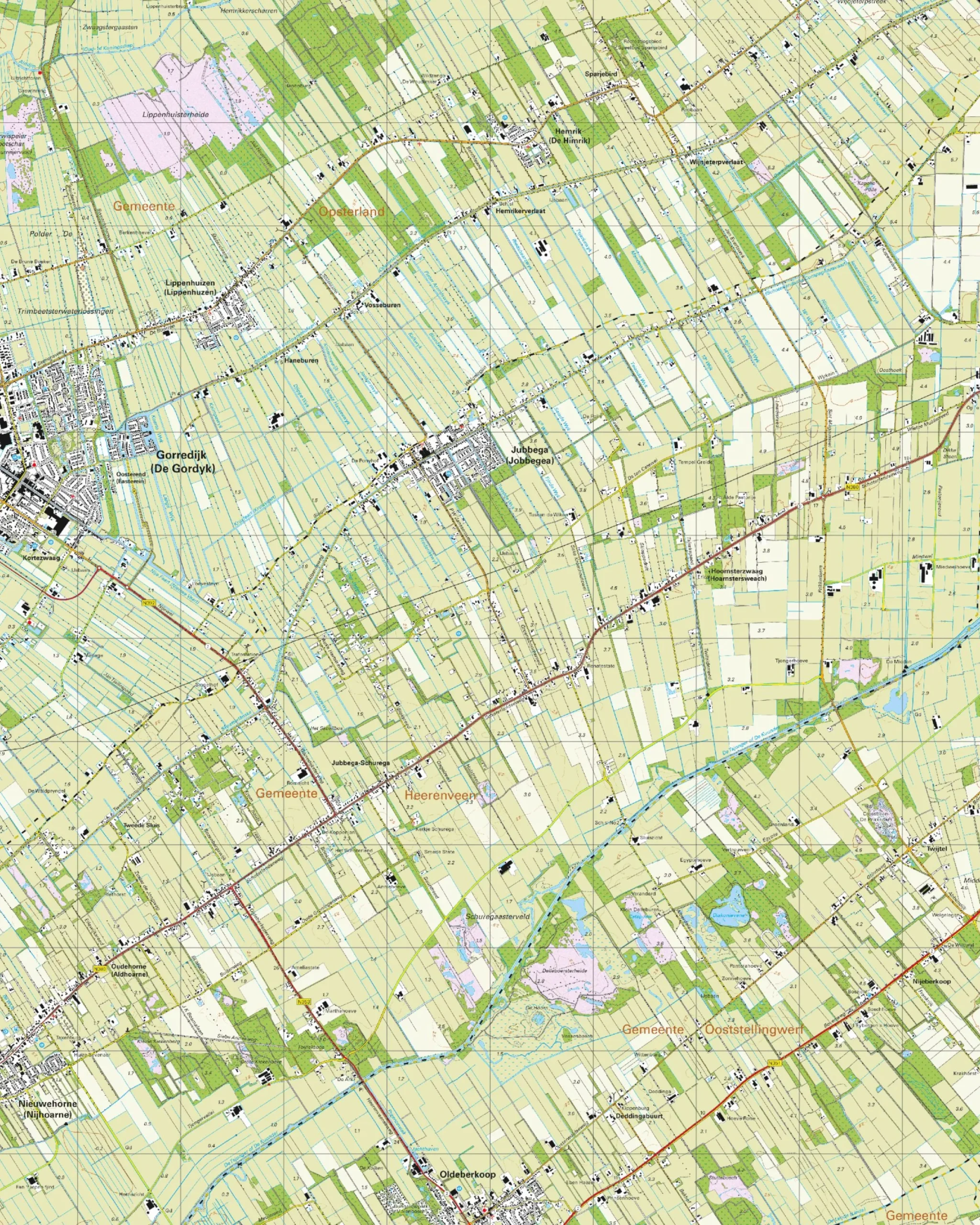 Topografische Kaart 11G Gorredijk