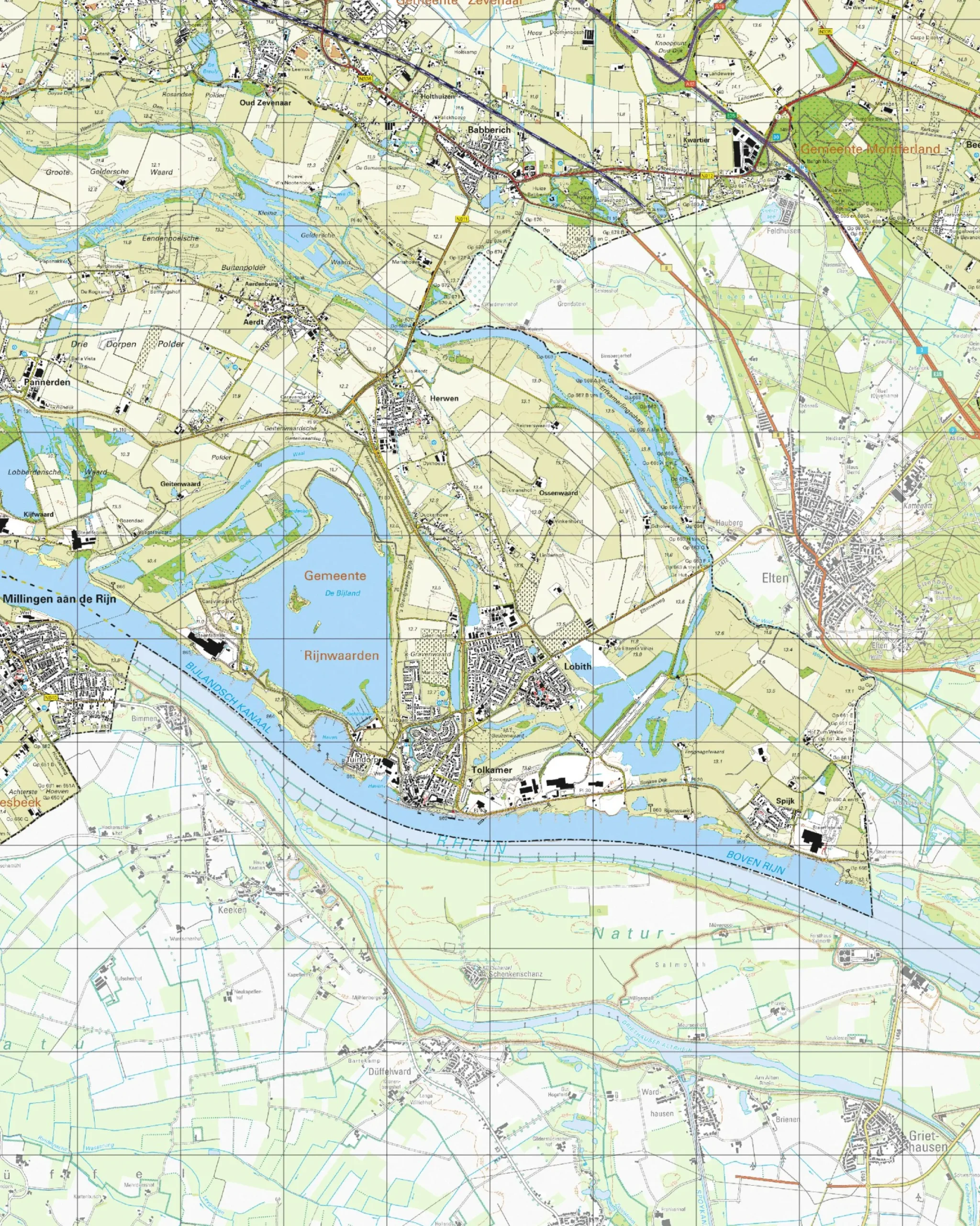 Topografische Kaart 40G Lobith