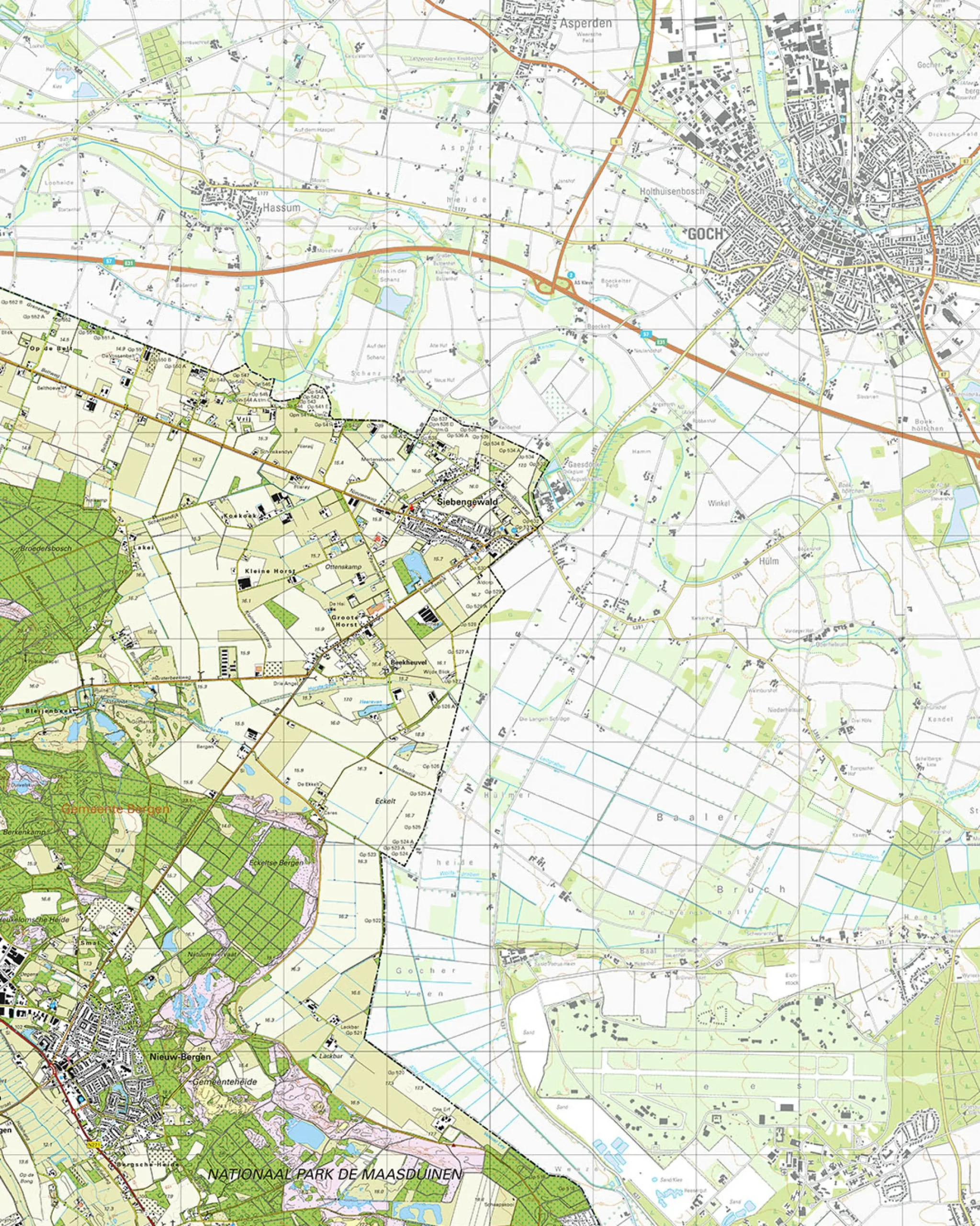 Topografische Kaart 46G Nieuw-Bergen
