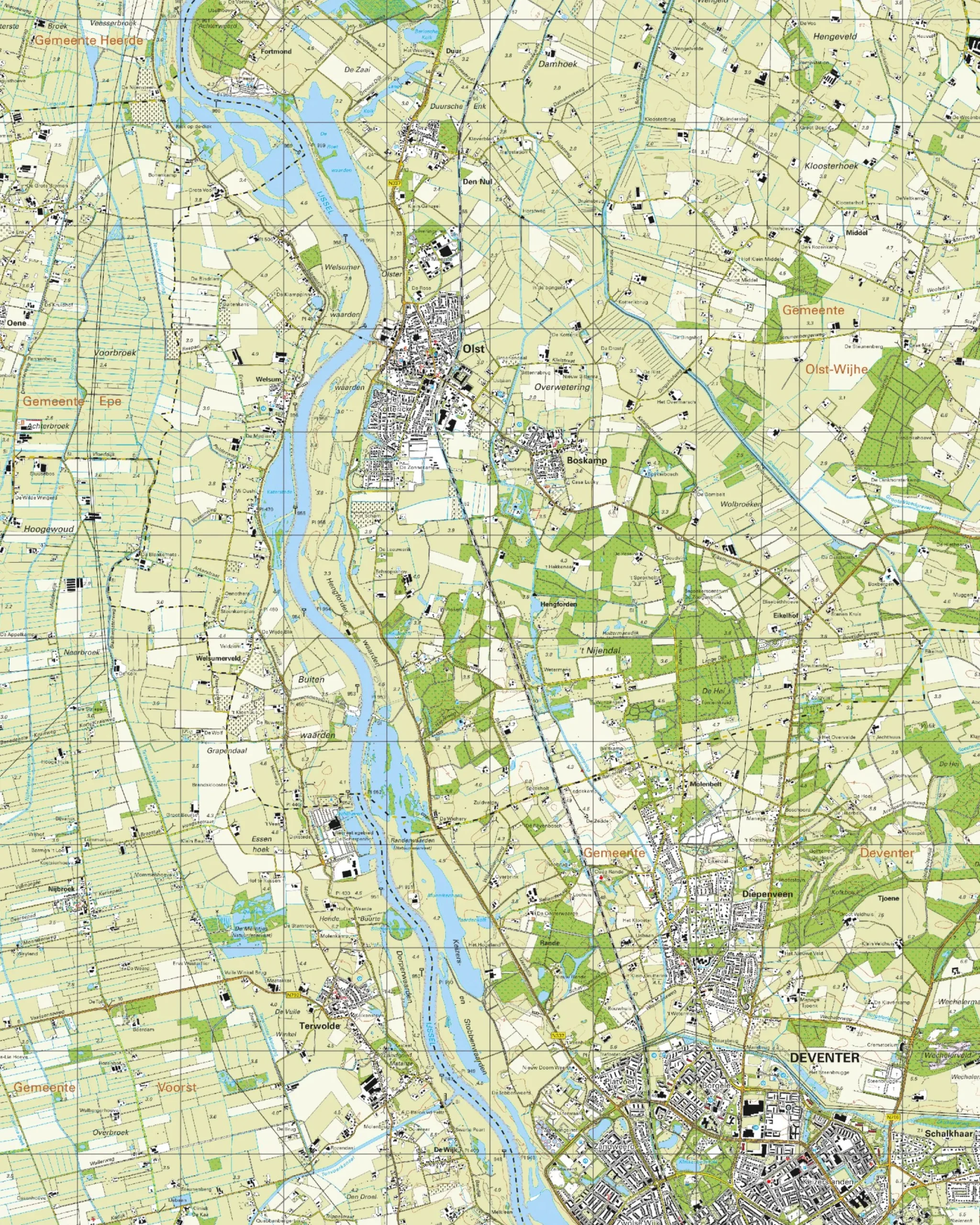 Topografische Kaart 27G Olst