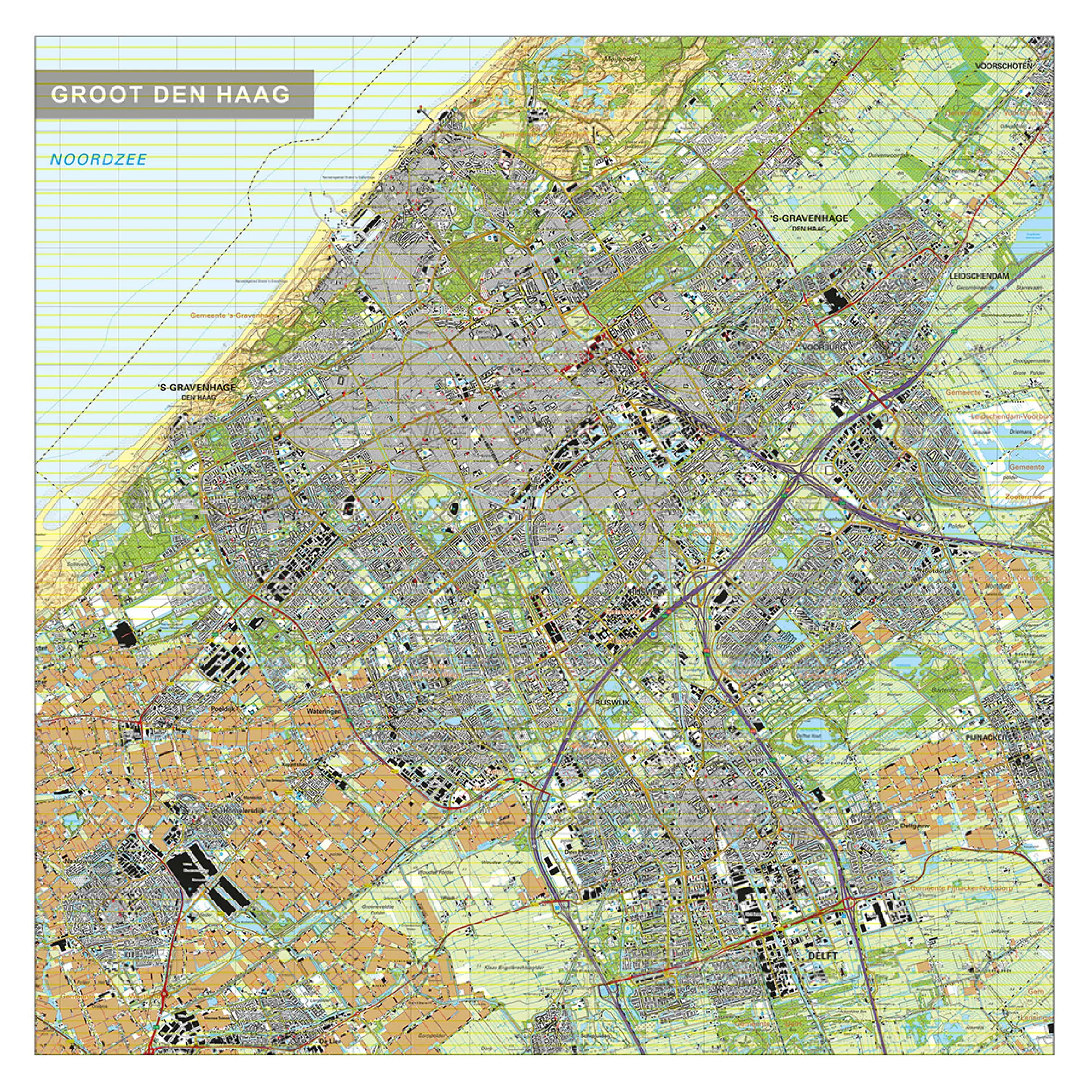 Topografische Kaart Groot Den Haag 1761