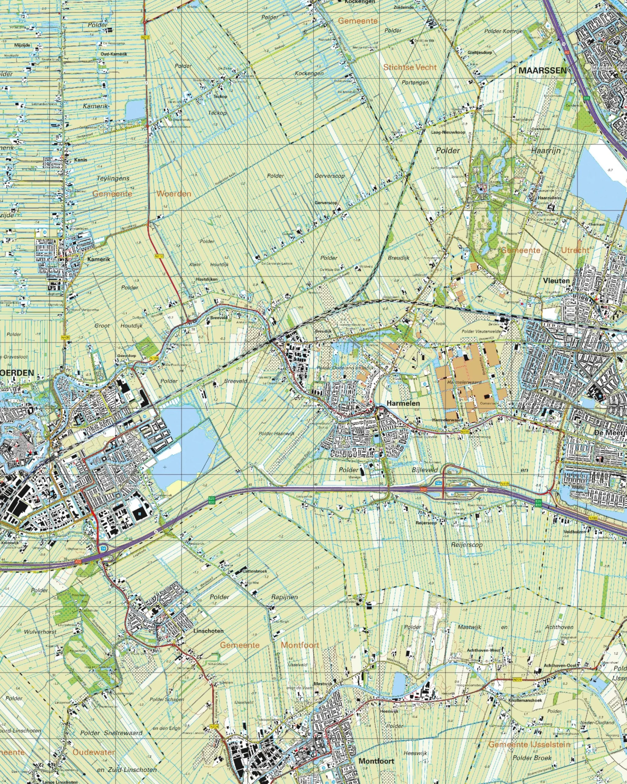 Topografische Kaart 31G Woerden