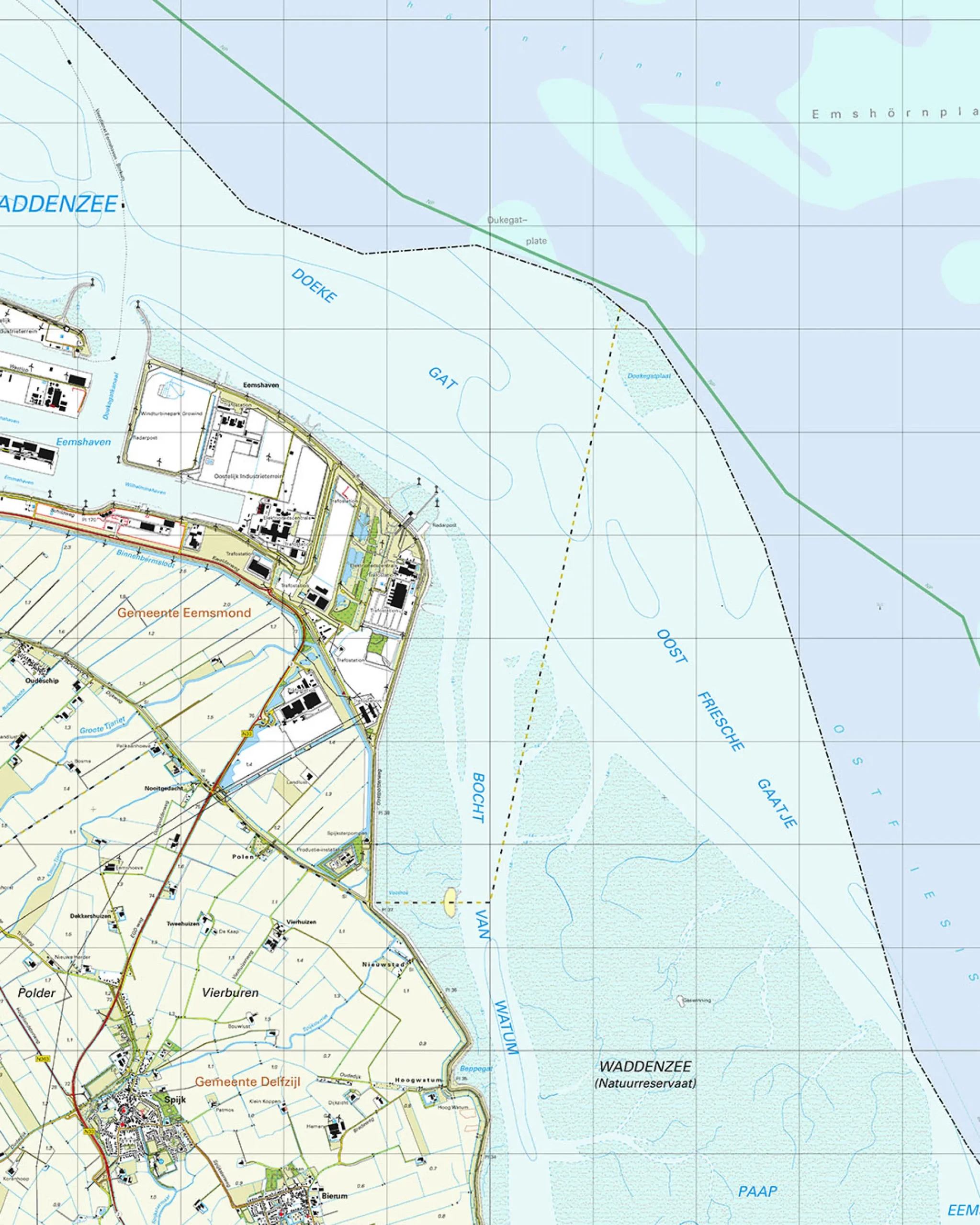 Topografische Kaart 3H Eemshaven