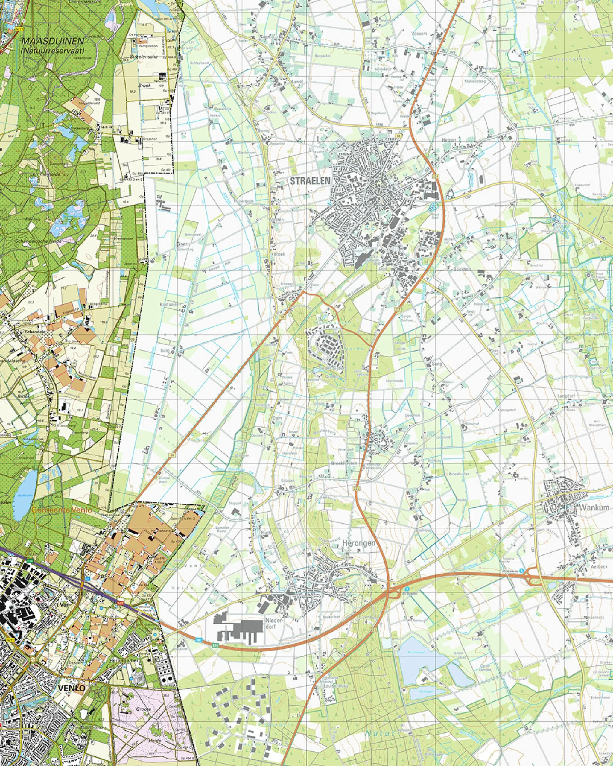Topografische Kaart 52H Venlo