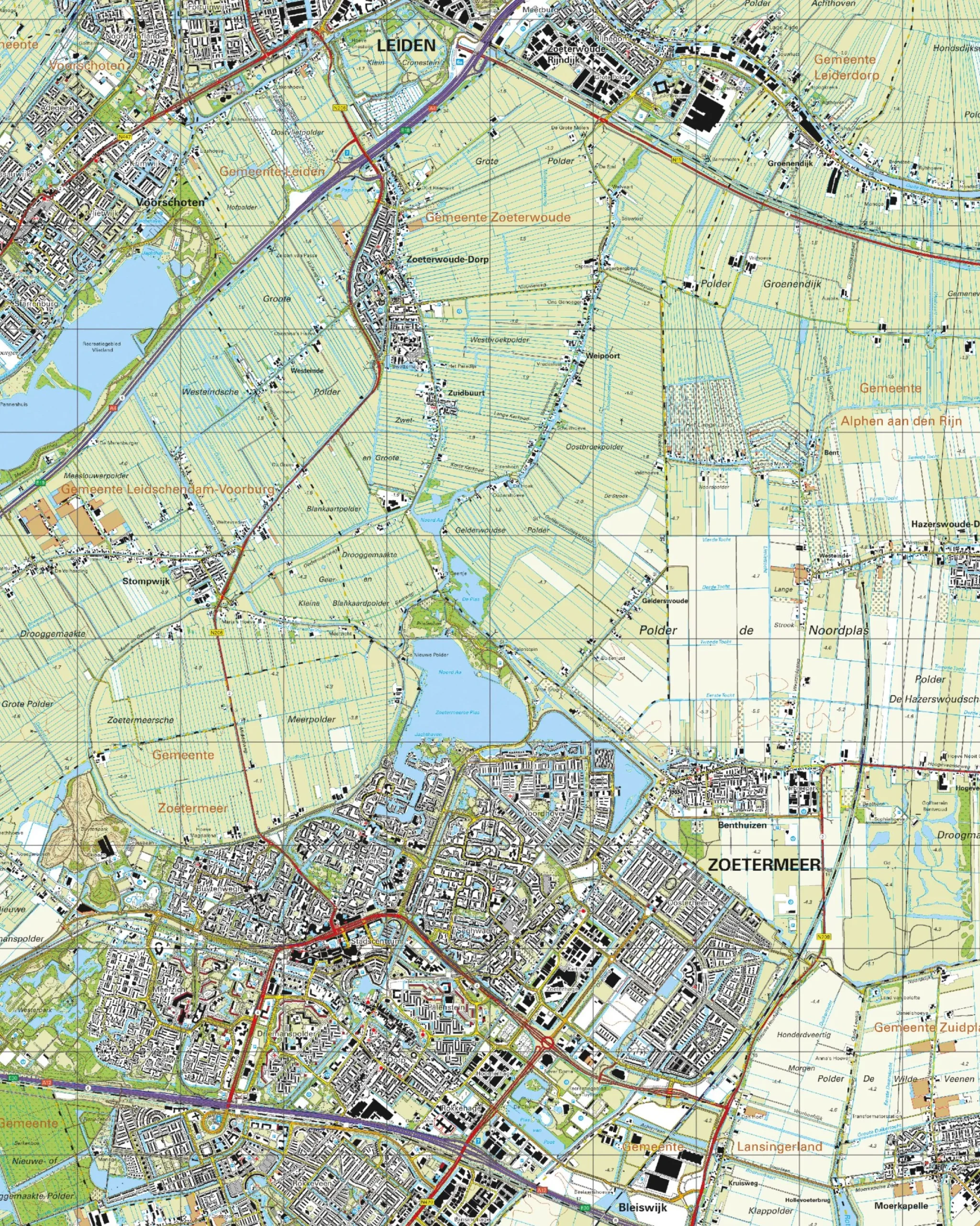 Topografische Kaart 30H Zoetermeer