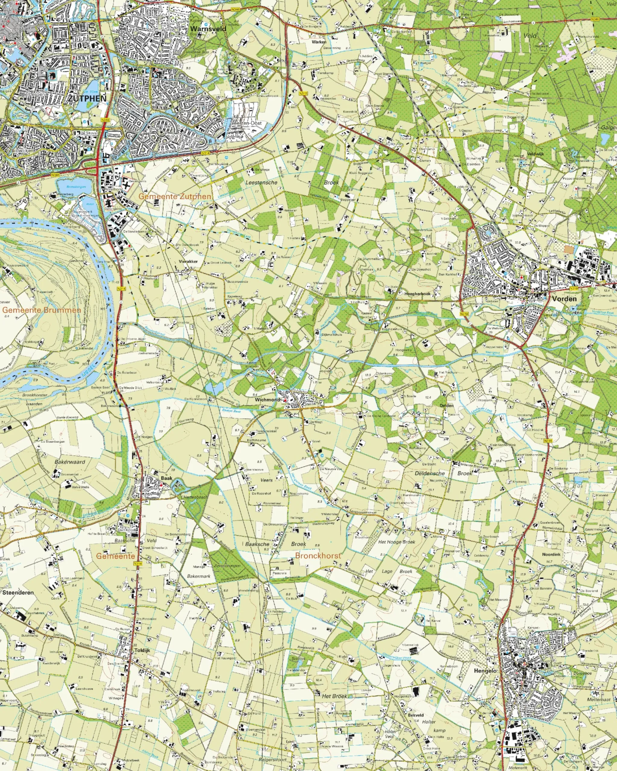 Topografische Kaart 33H Zutphen