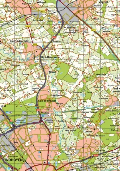 Topografische kaart Noord-Brabant 1:100.000 – 1480