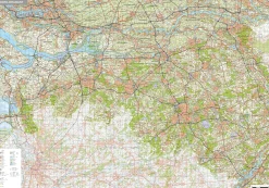 Topografische kaart Noord-Brabant 1:100.000 – 1480