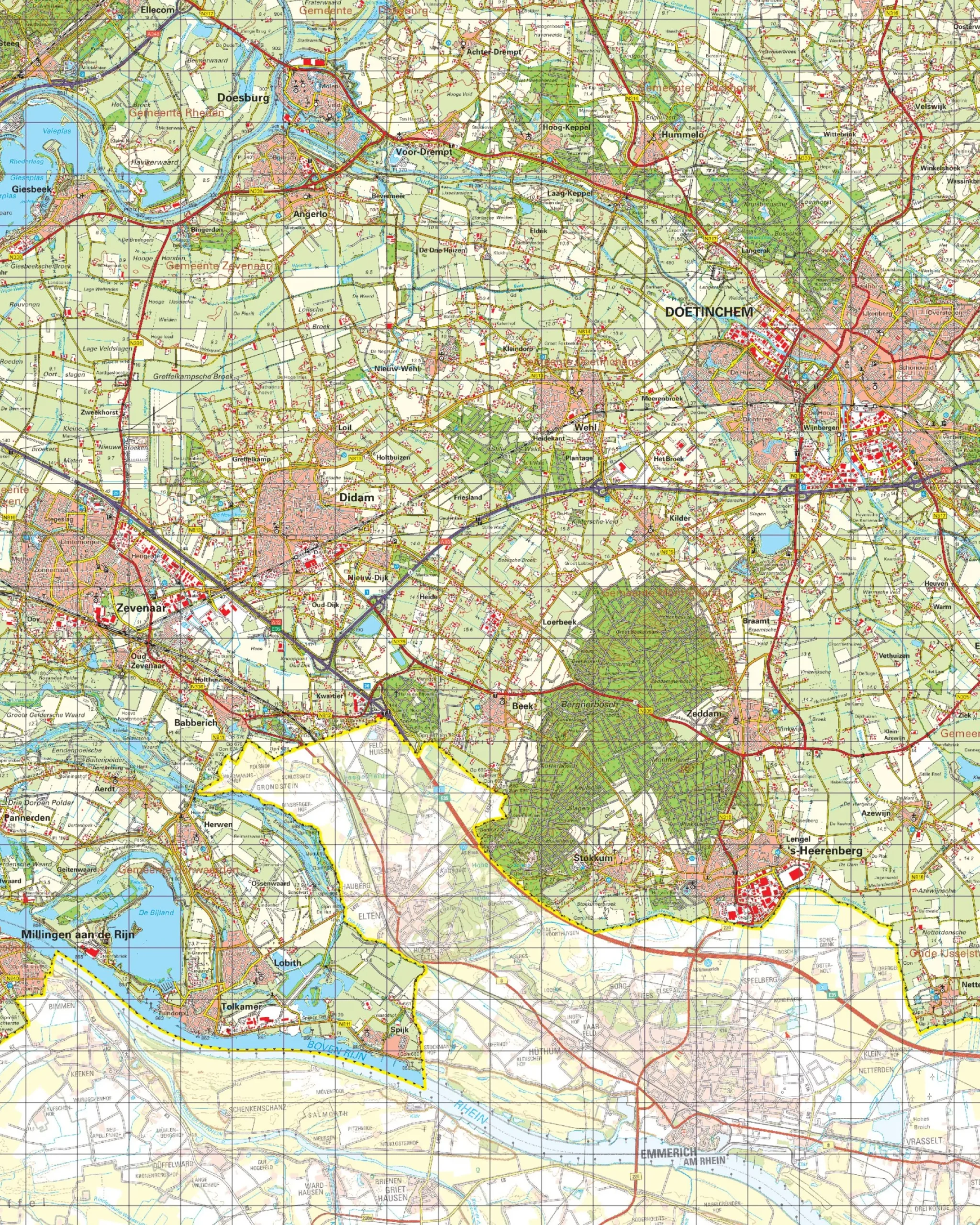 Topografische Kaart 40 Oost Arnhem