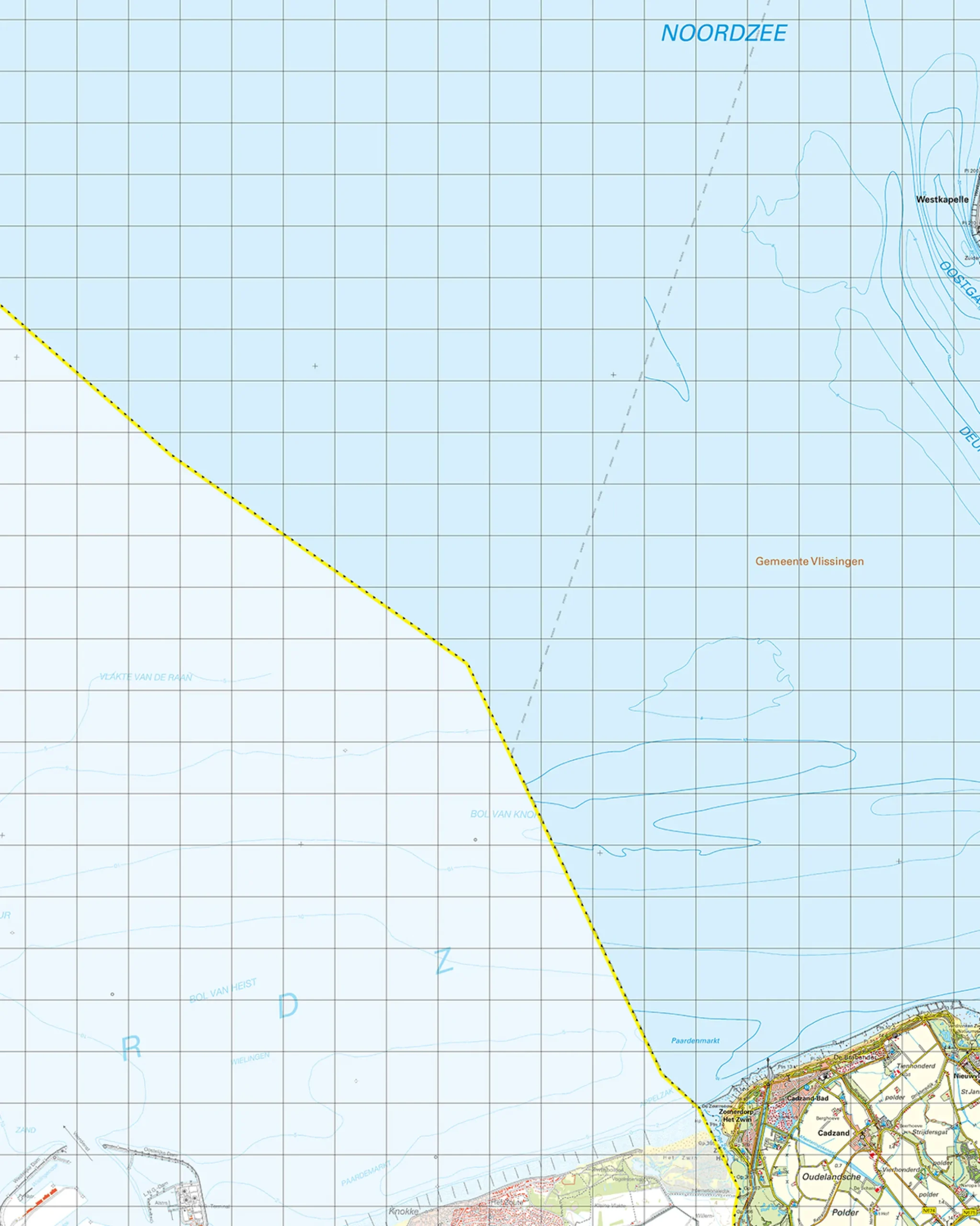 Topografische Kaart 47 Oost Cadzand
