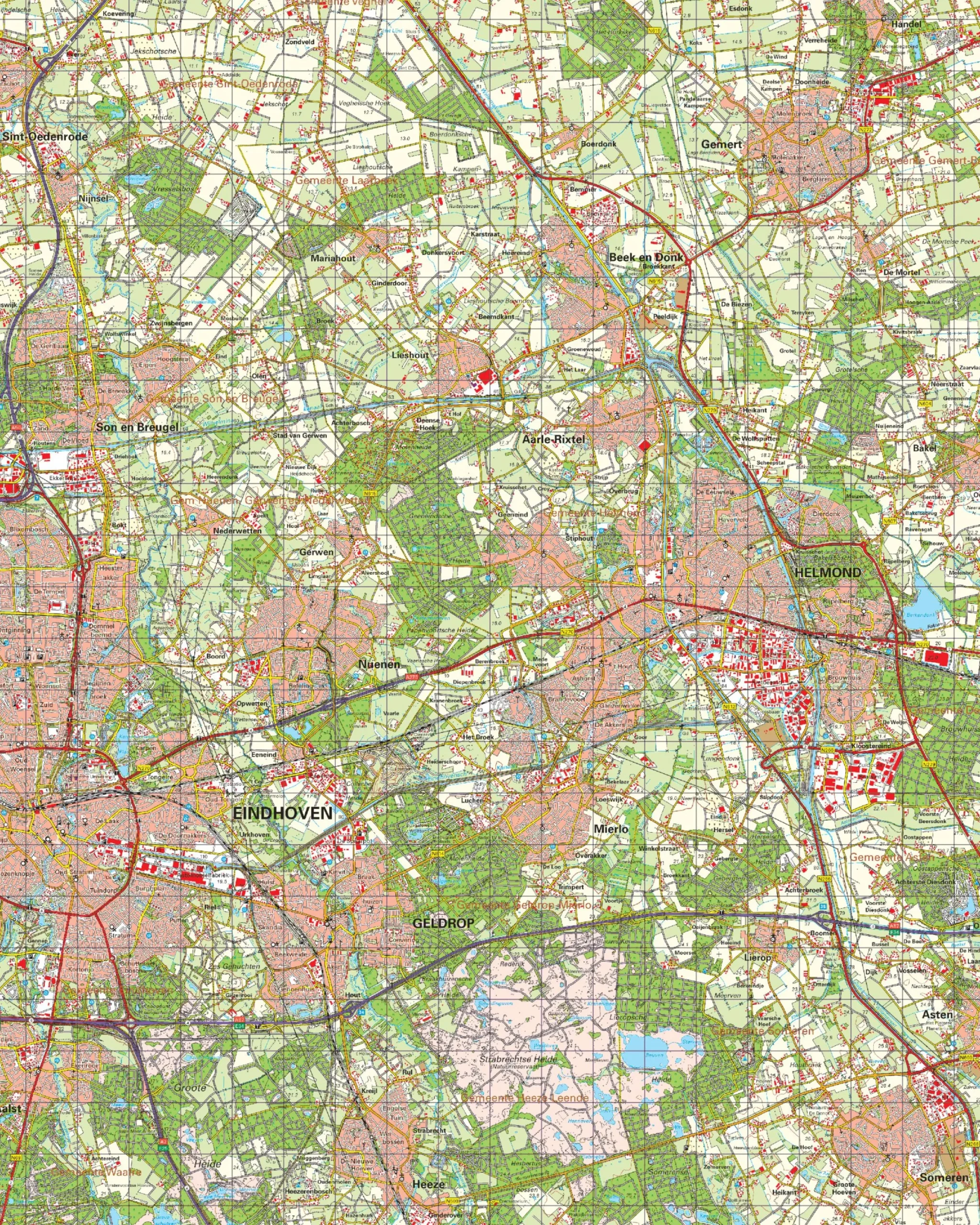 Topografische Kaart 51 Oost Eindhoven
