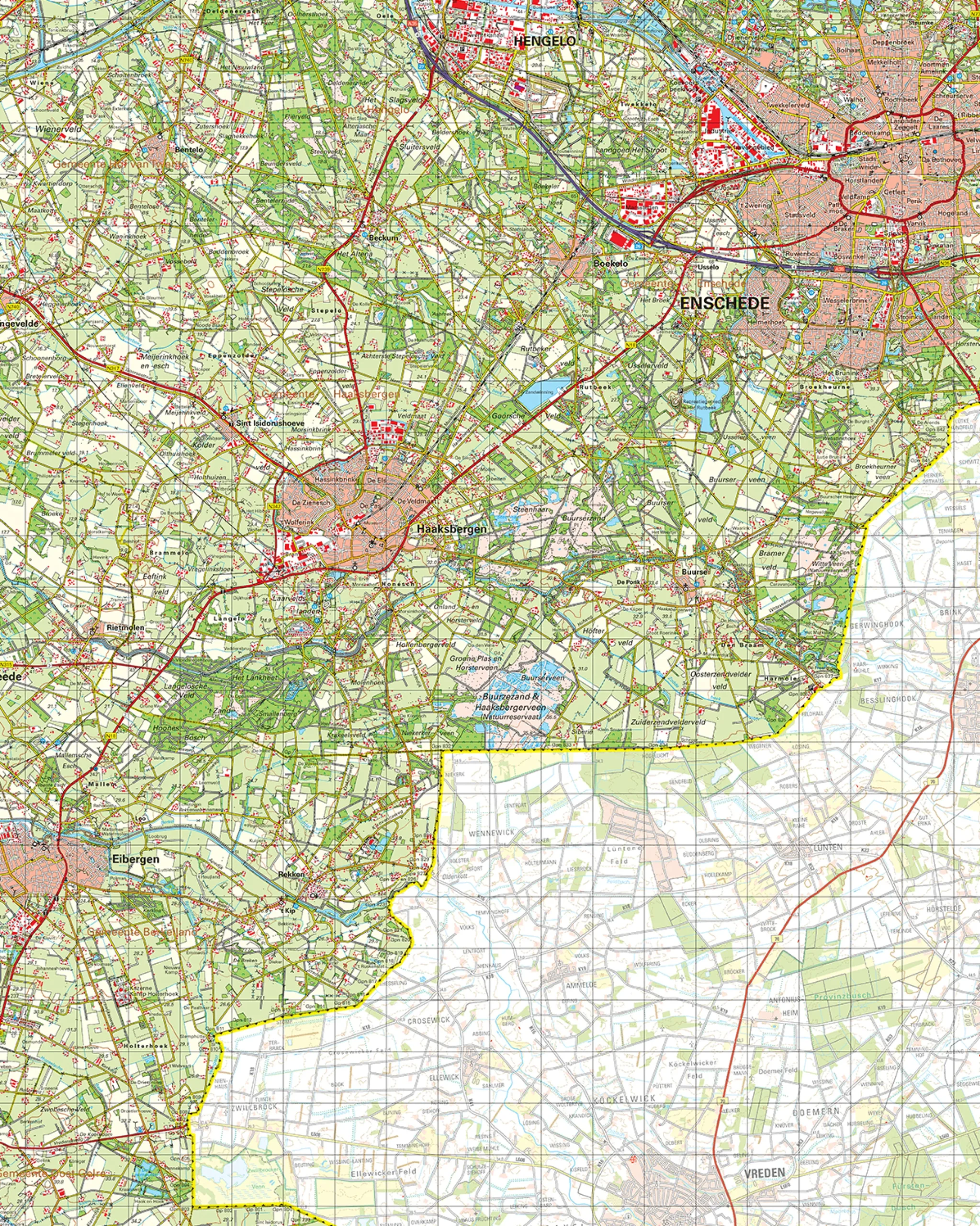 Topografische Kaart 34 Oost Enschede