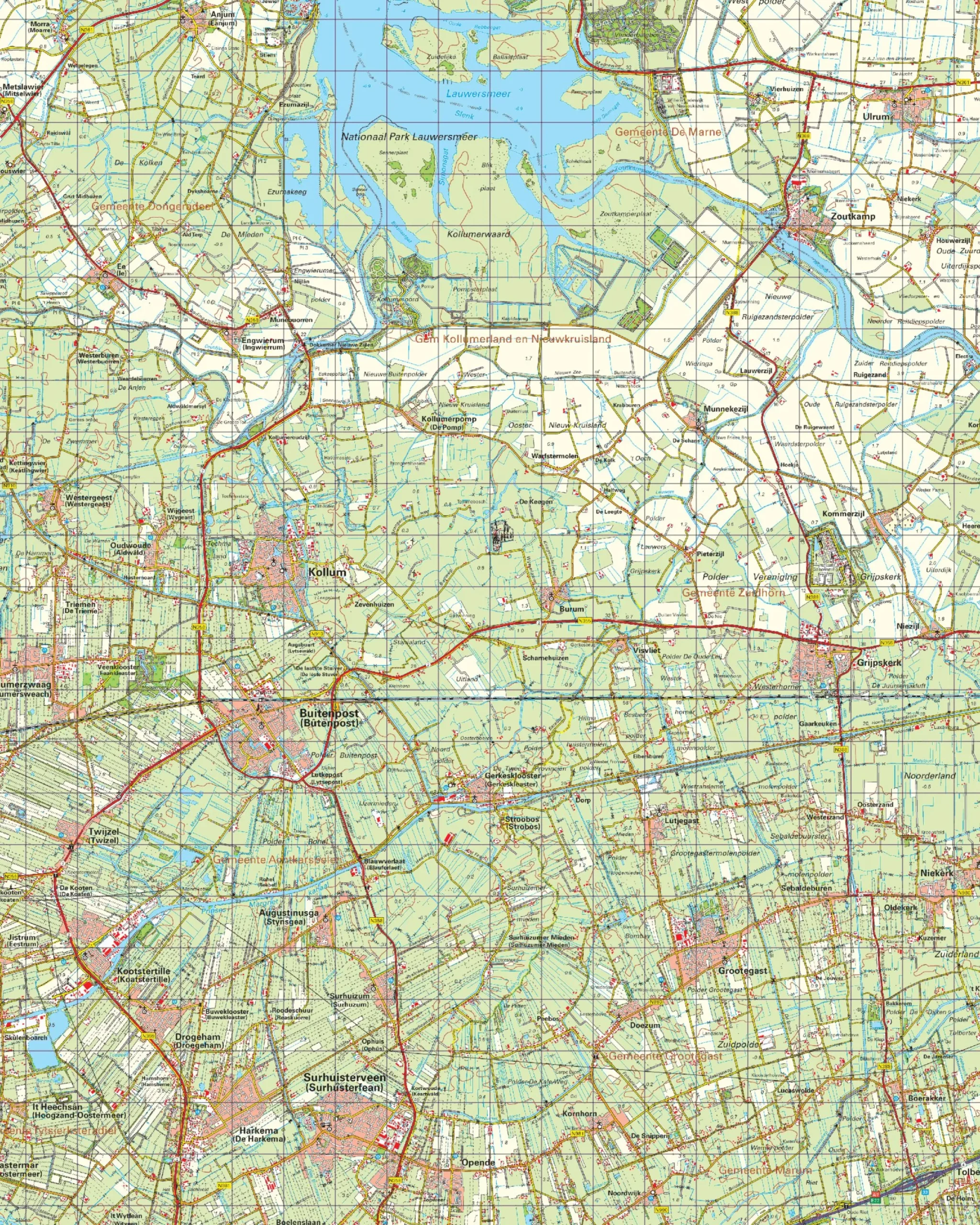 Topografische Kaart 6 Oost Leeuwarden