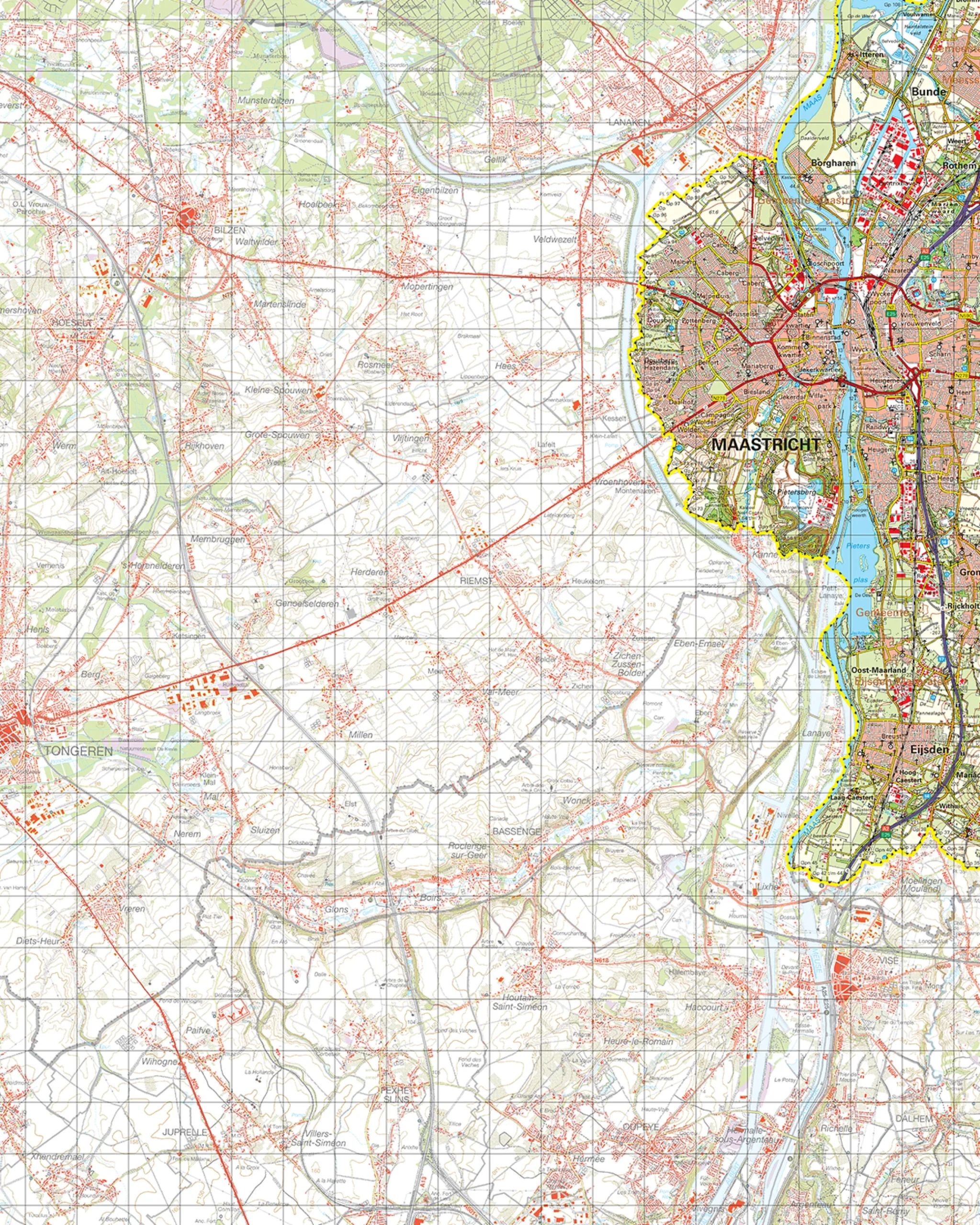 Topografische Kaart 61 Oost Maastricht