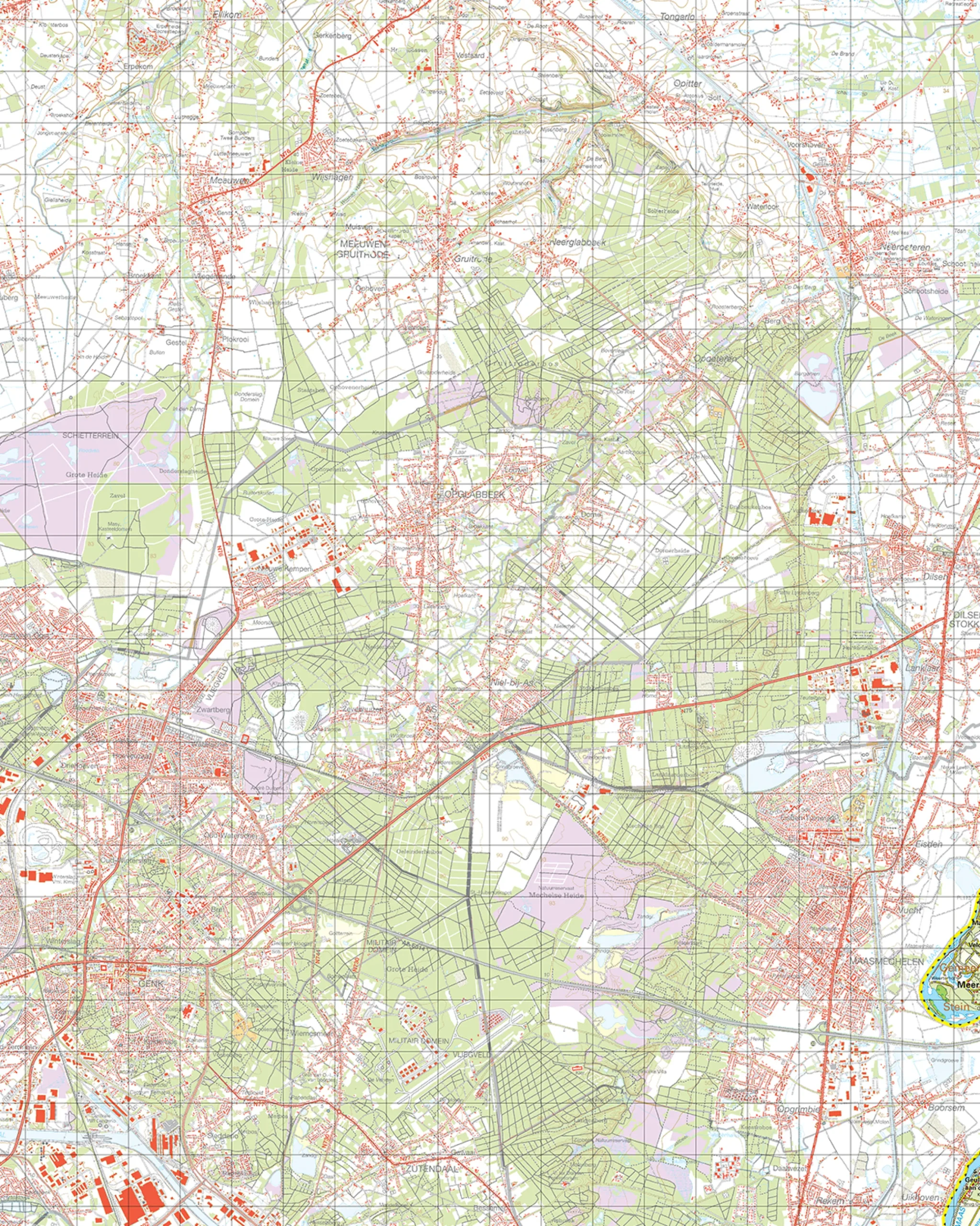 Topografische Kaart 59 Oost Meers