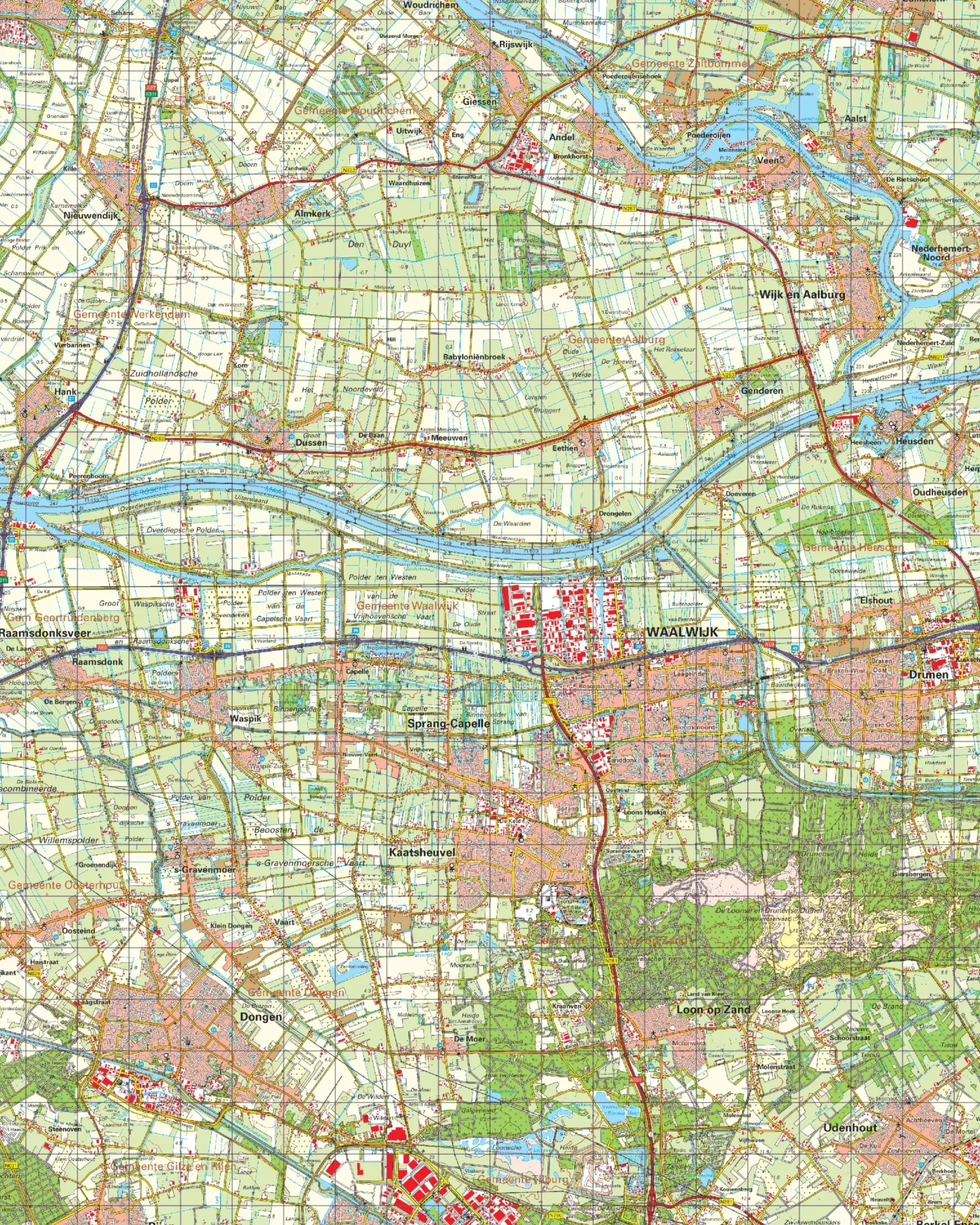 Topografische Kaart 44 Oost Oosterhout