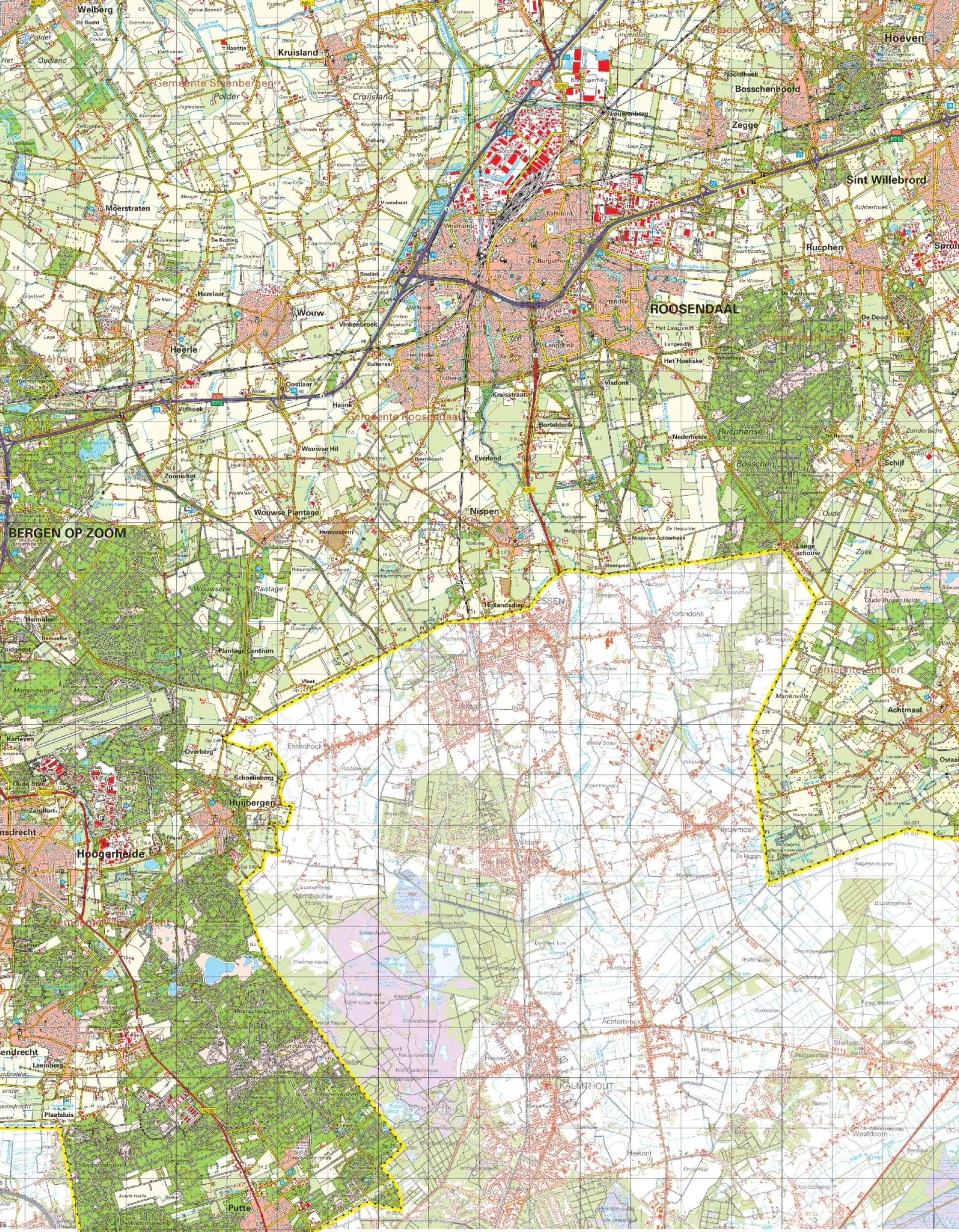 Topografische Kaart 49 Oost Roosendaal