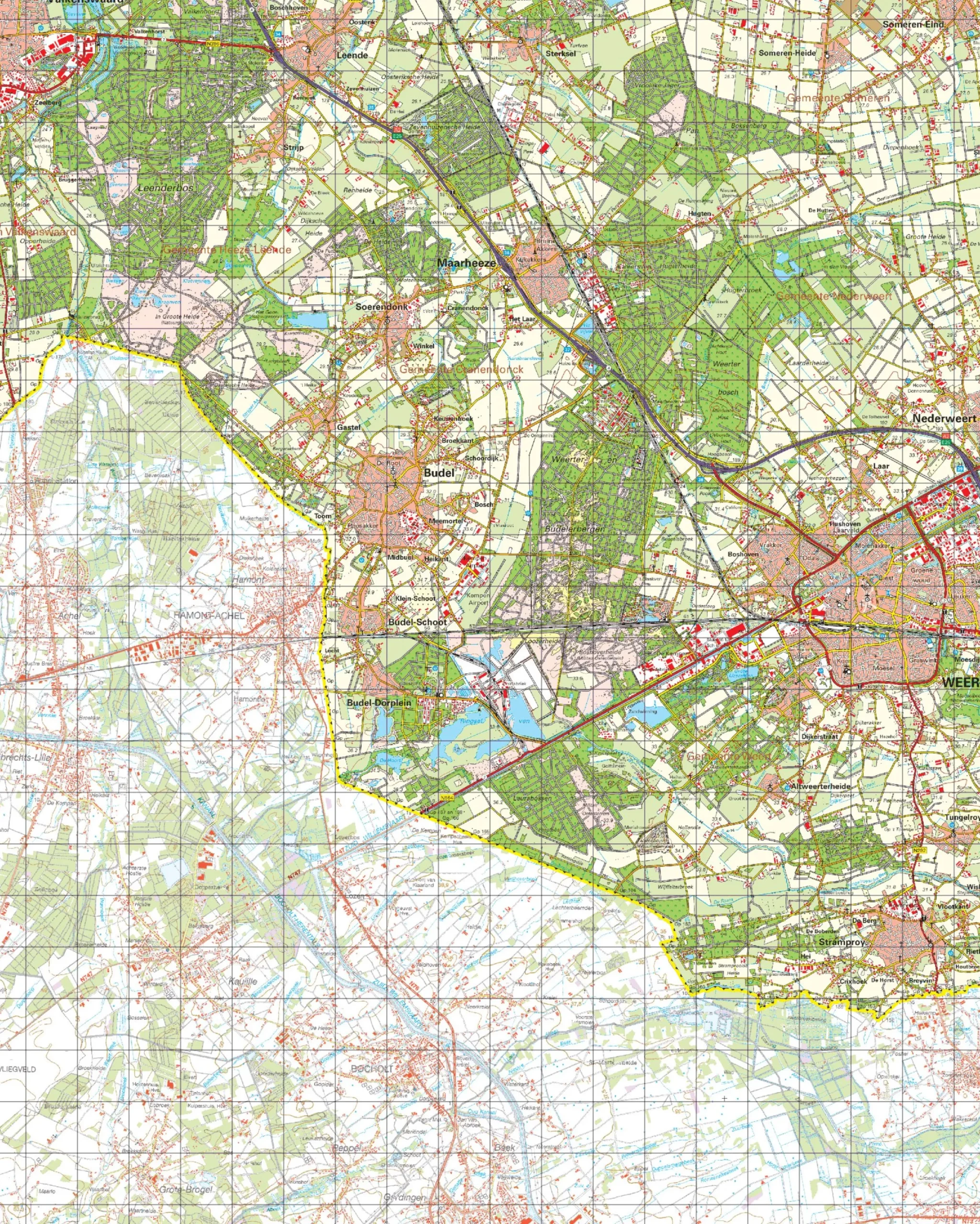 Topografische Kaart 57 Oost Valkenswaard