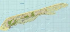 Topografische kaart Terschelling (wandkaart)