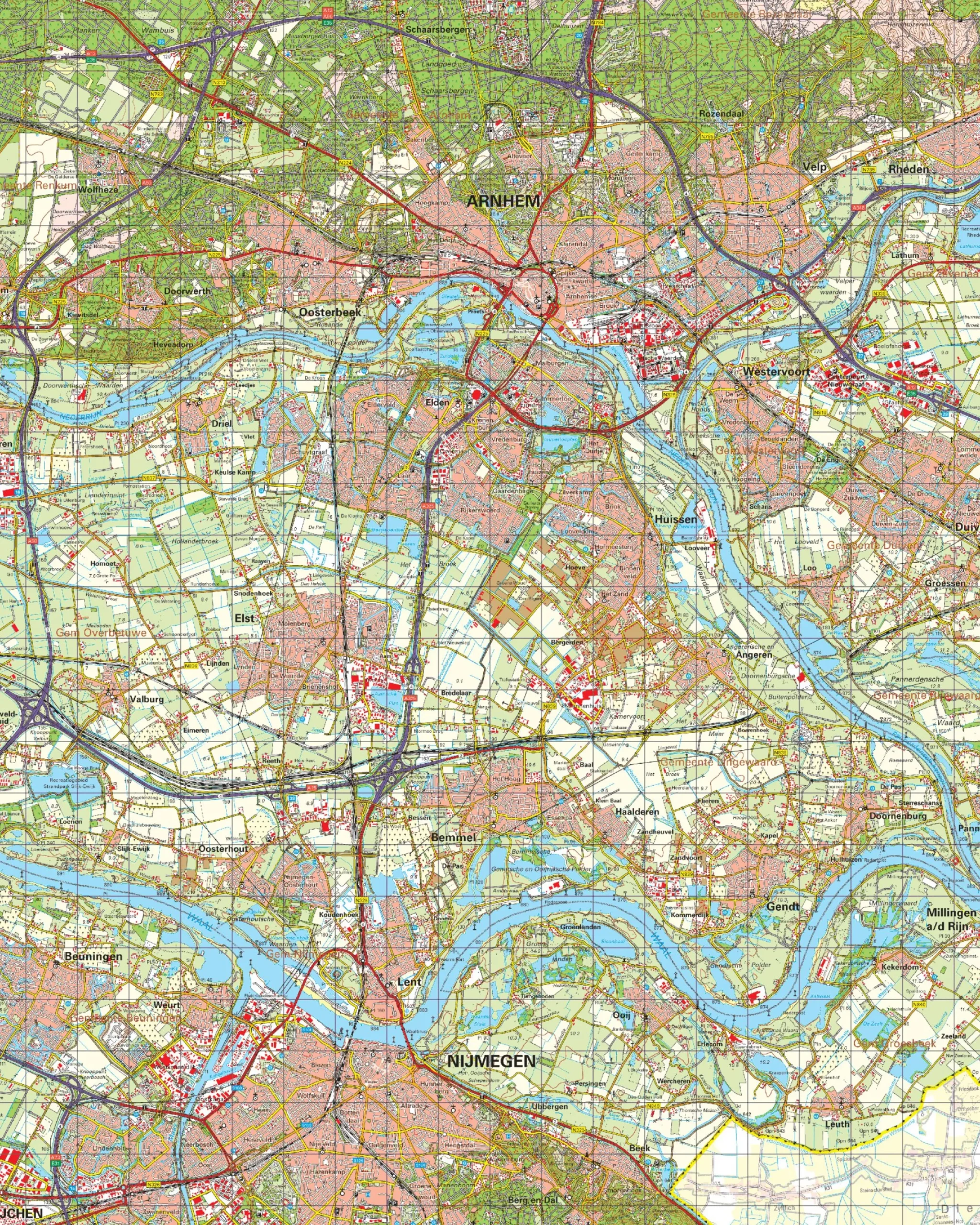 Topografische Kaart 40 West Arnhem