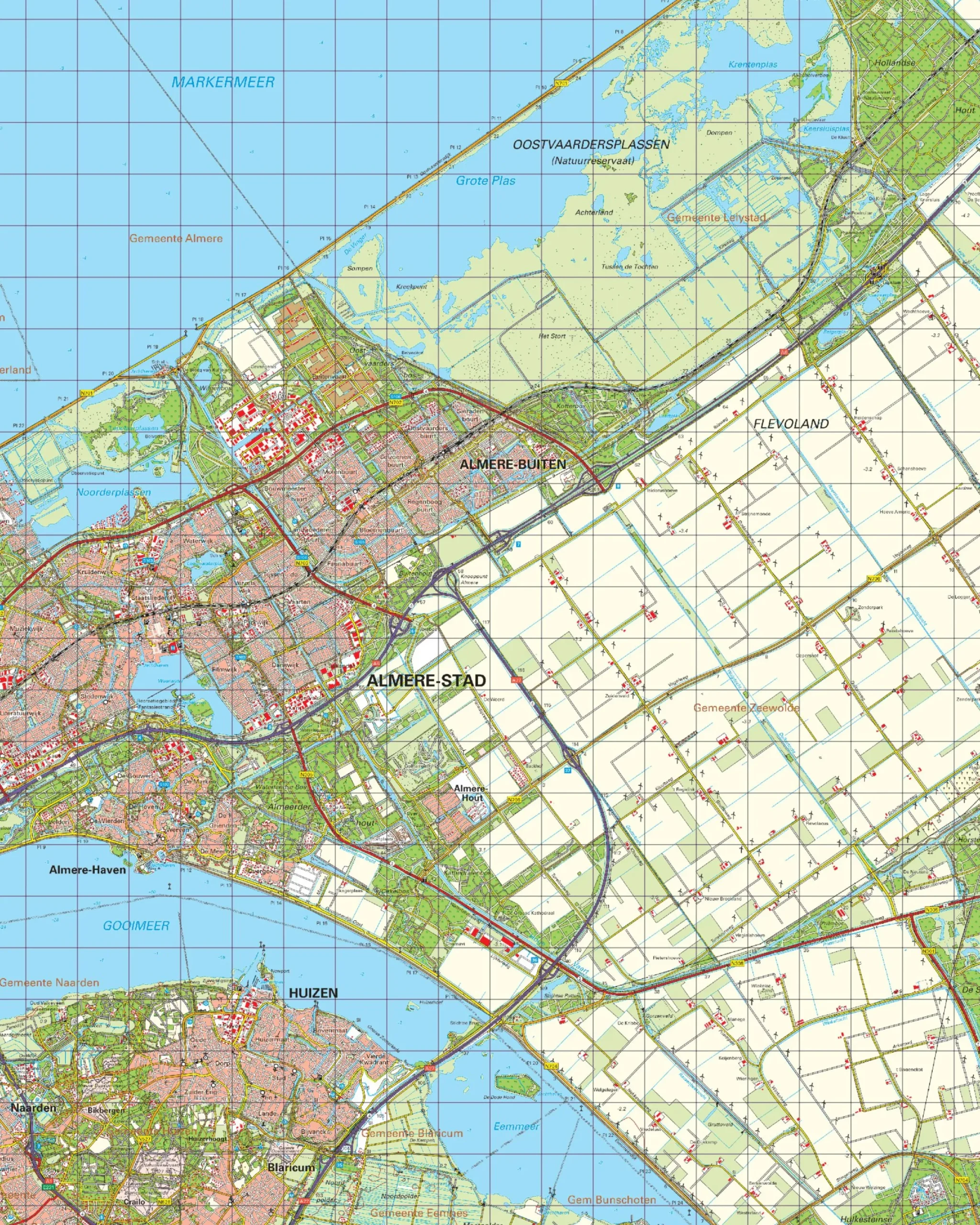 Topografische Kaart 26 West Harderwijk